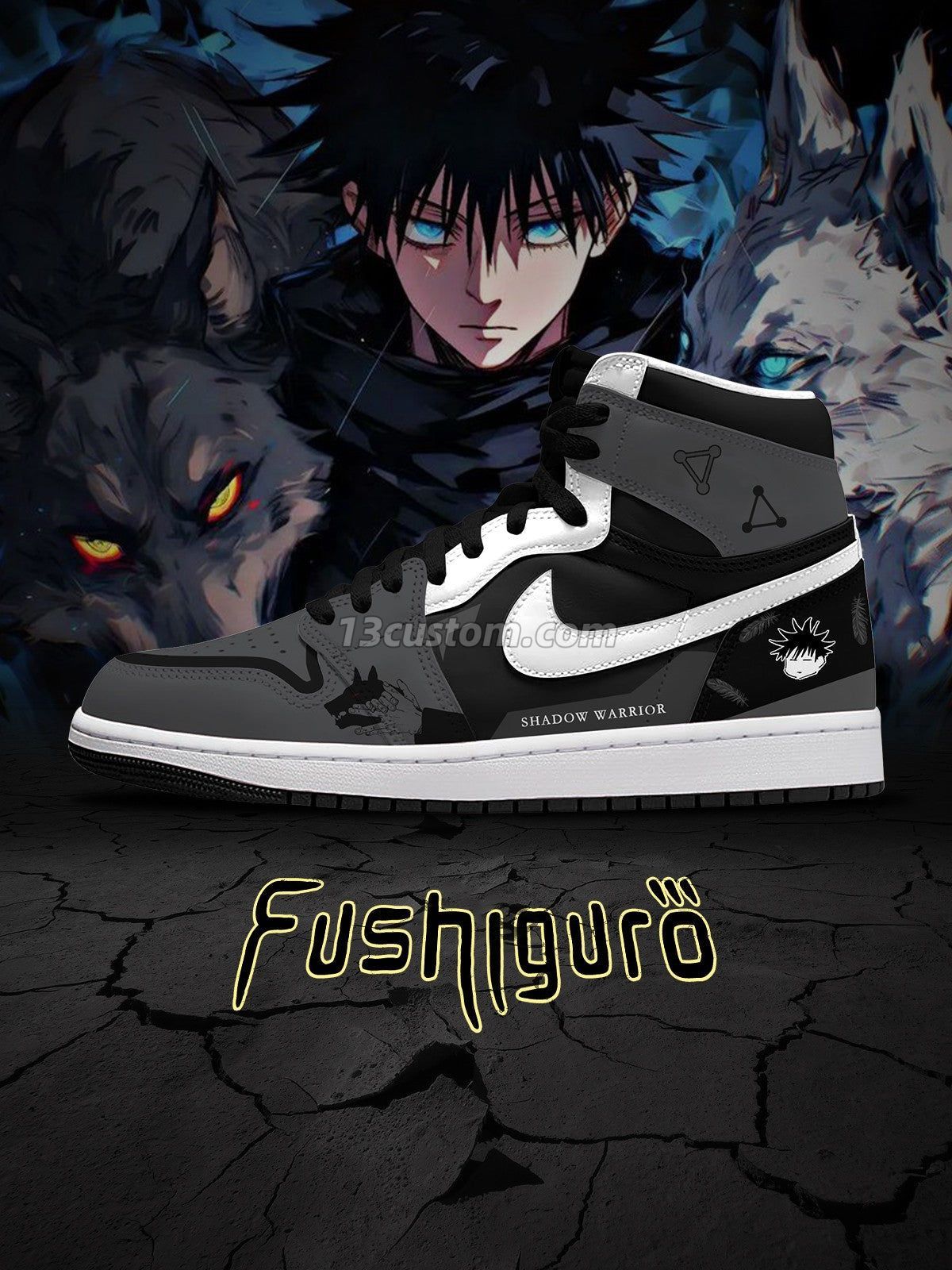Megumi Fushiguro V.1 Custom High-Top Sneakers