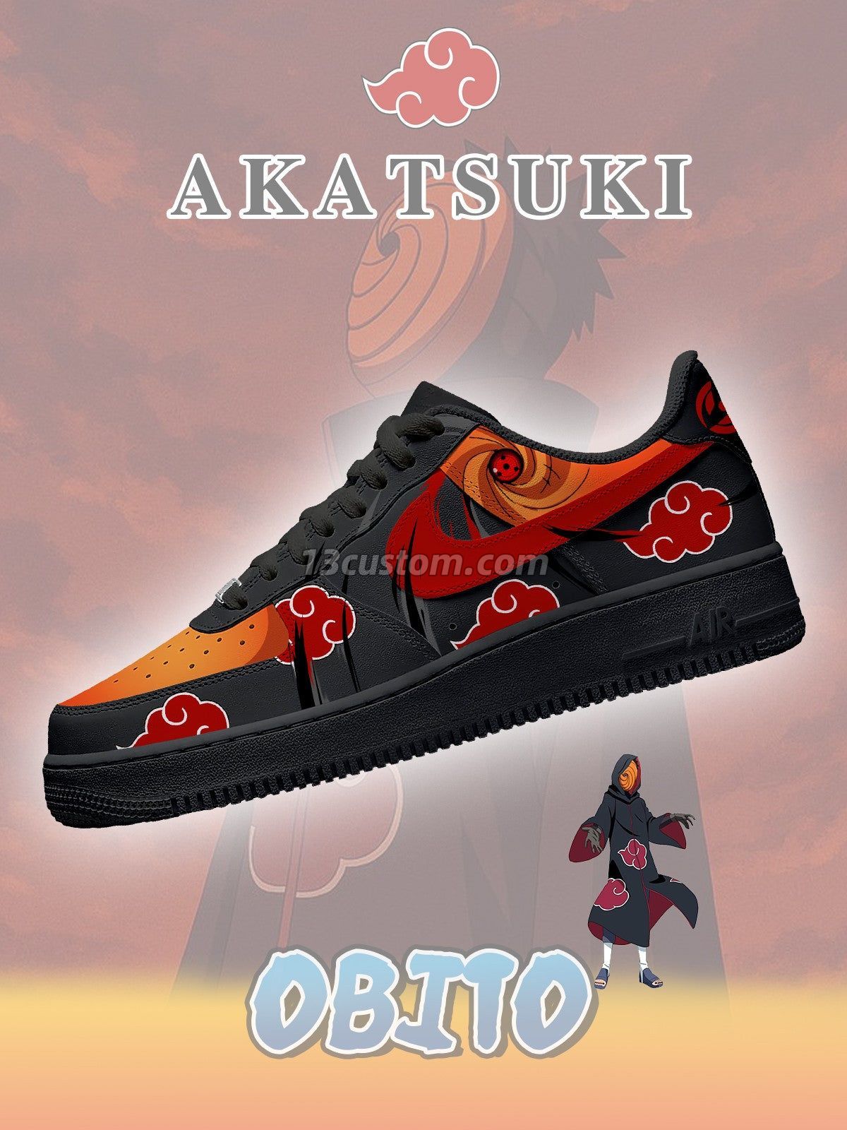Obito Uchiha V.2 Custom Sneakers
