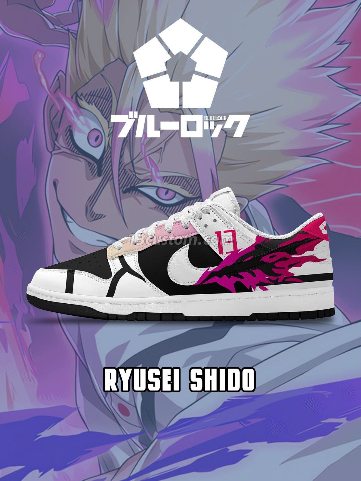 Ryusei Shido V.6 Custom Court-Low Sneakers