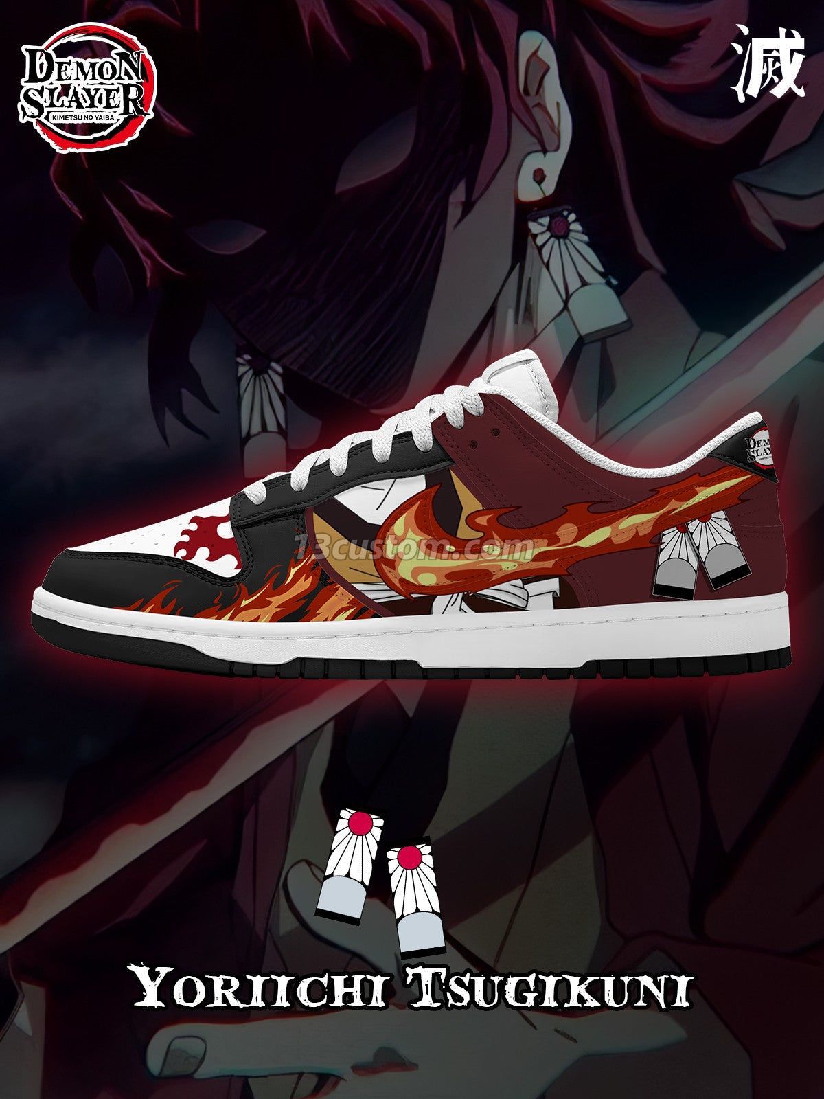 Yoriichi V.5 Custom Court-Low Sneakers