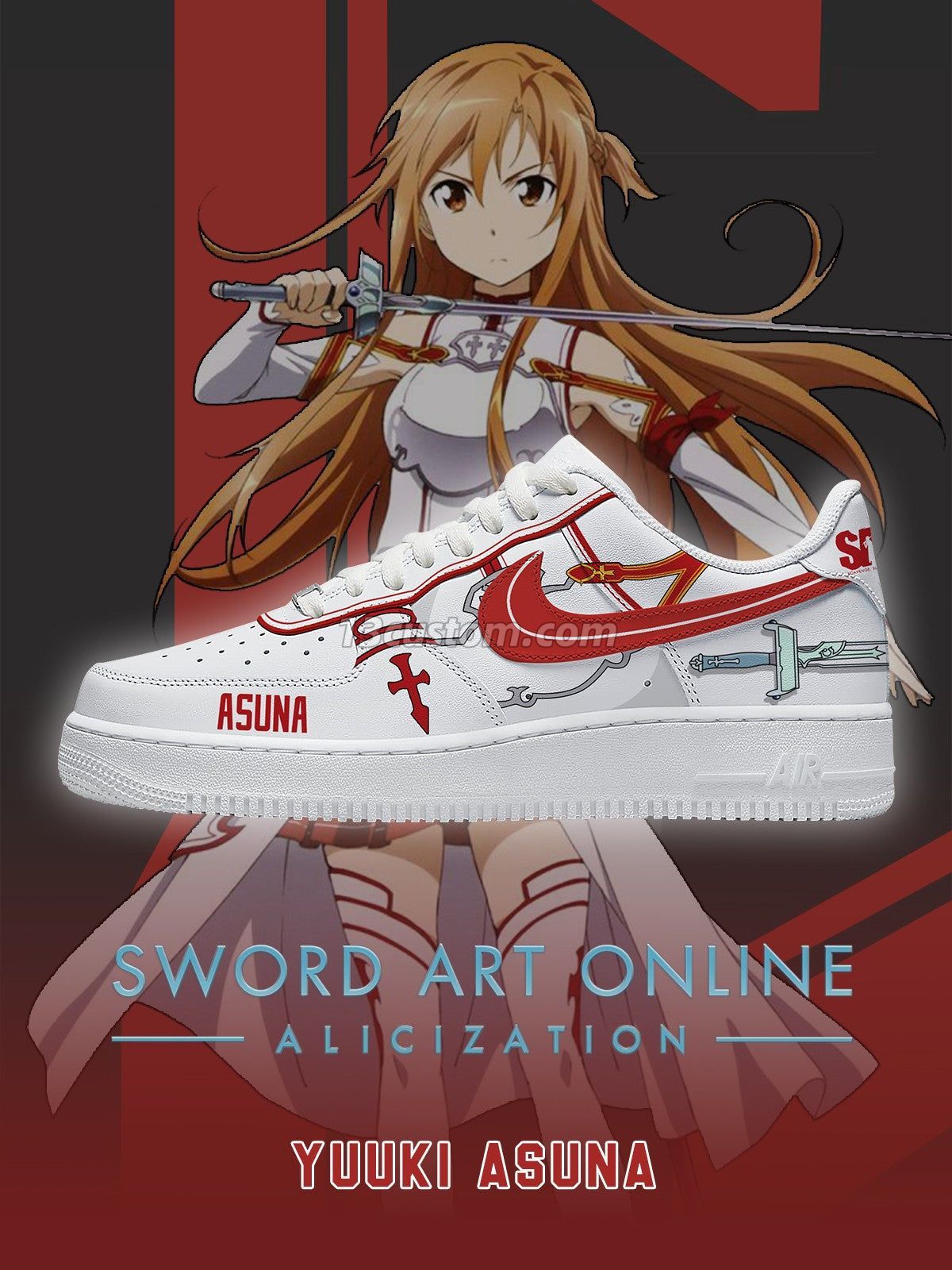 Yuuki Asuna V.1 Custom Sneakers