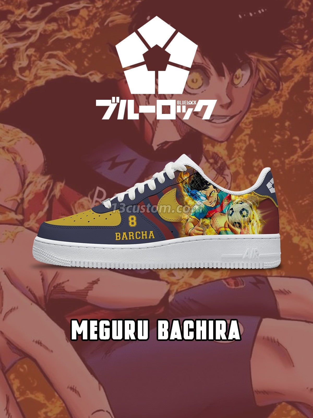 Meguru Bachira V.4 Custom Sneakers
