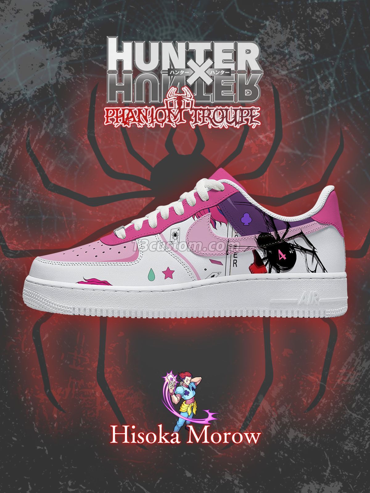 Hisoka Morow Custom Sneakers