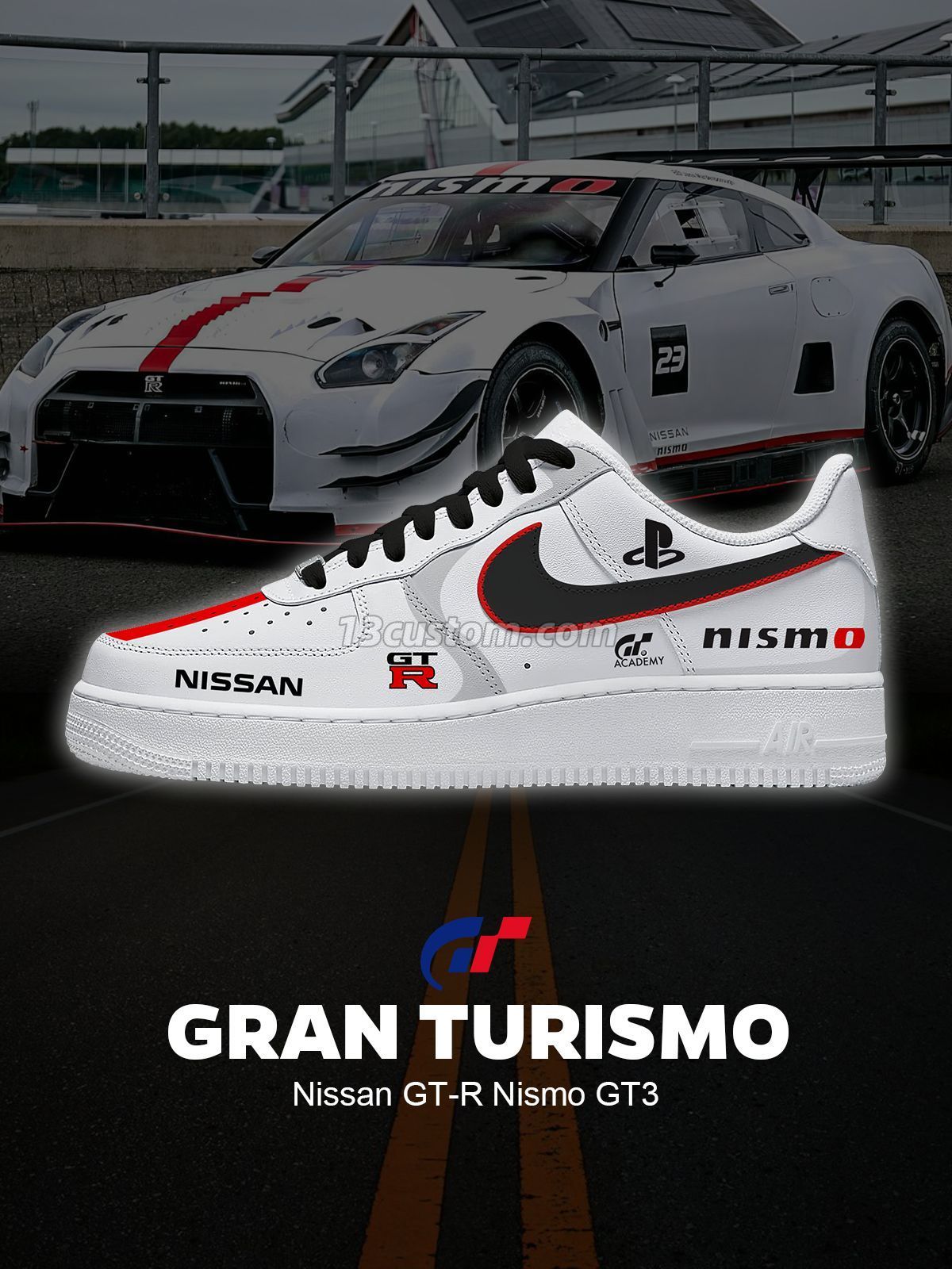 GT-R Nismo GT3 Custom Sneakers
