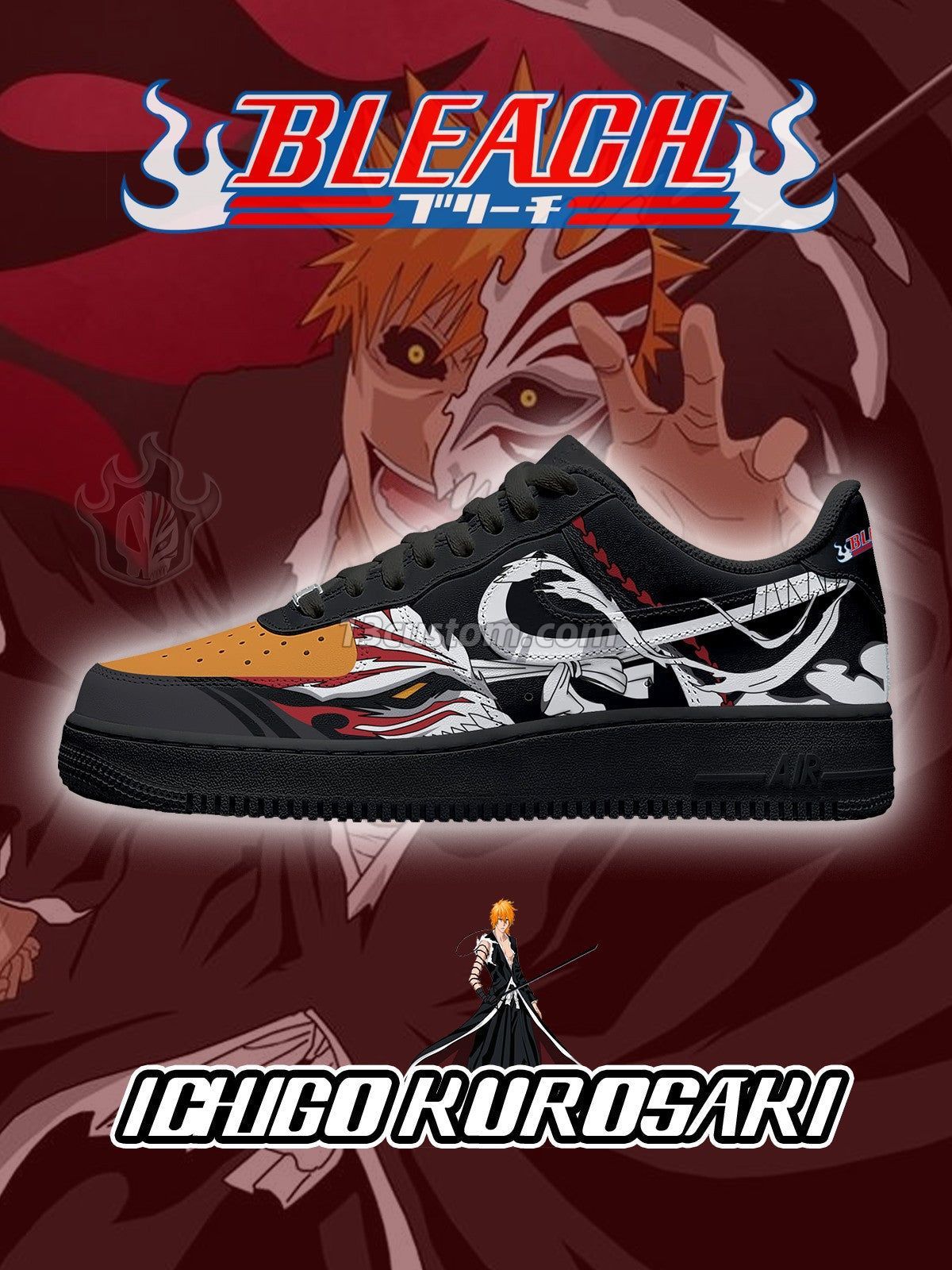 Ichigo Kurosaki V.2 Custom Sneakers