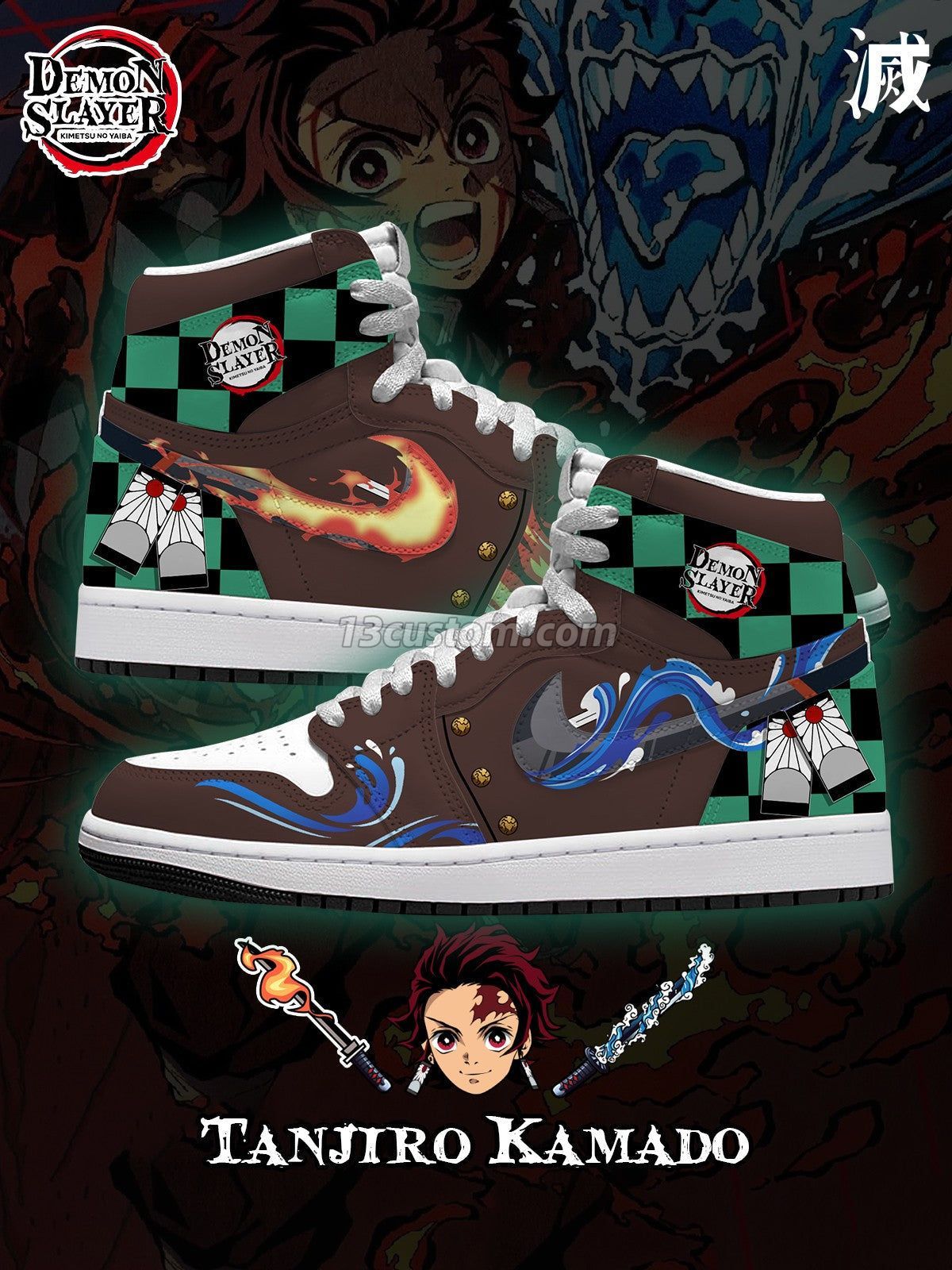 Tanjiro V.5 Custom High-Top Sneakers