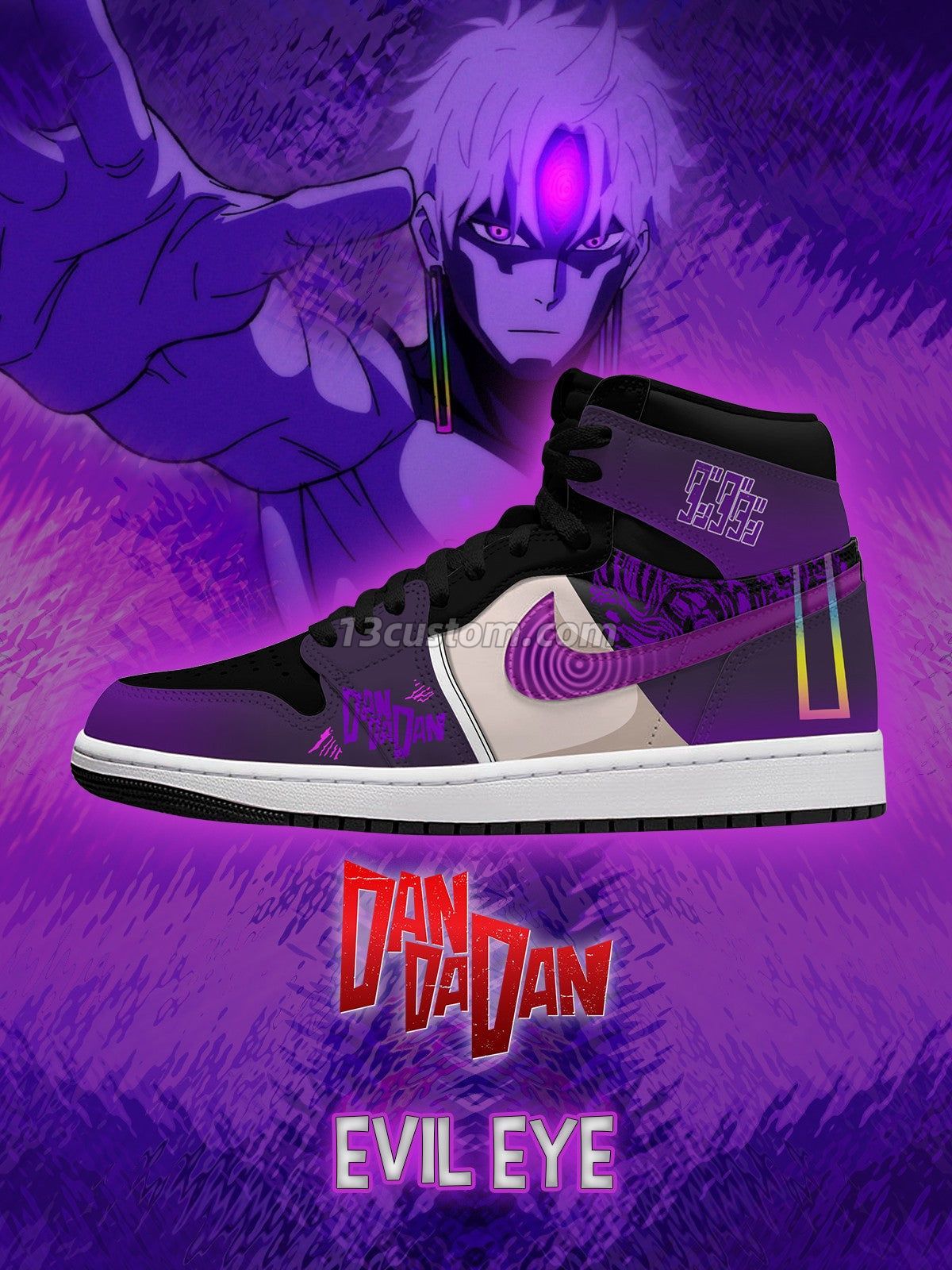 Evil Eye V.1 Custom High-Top Sneakers