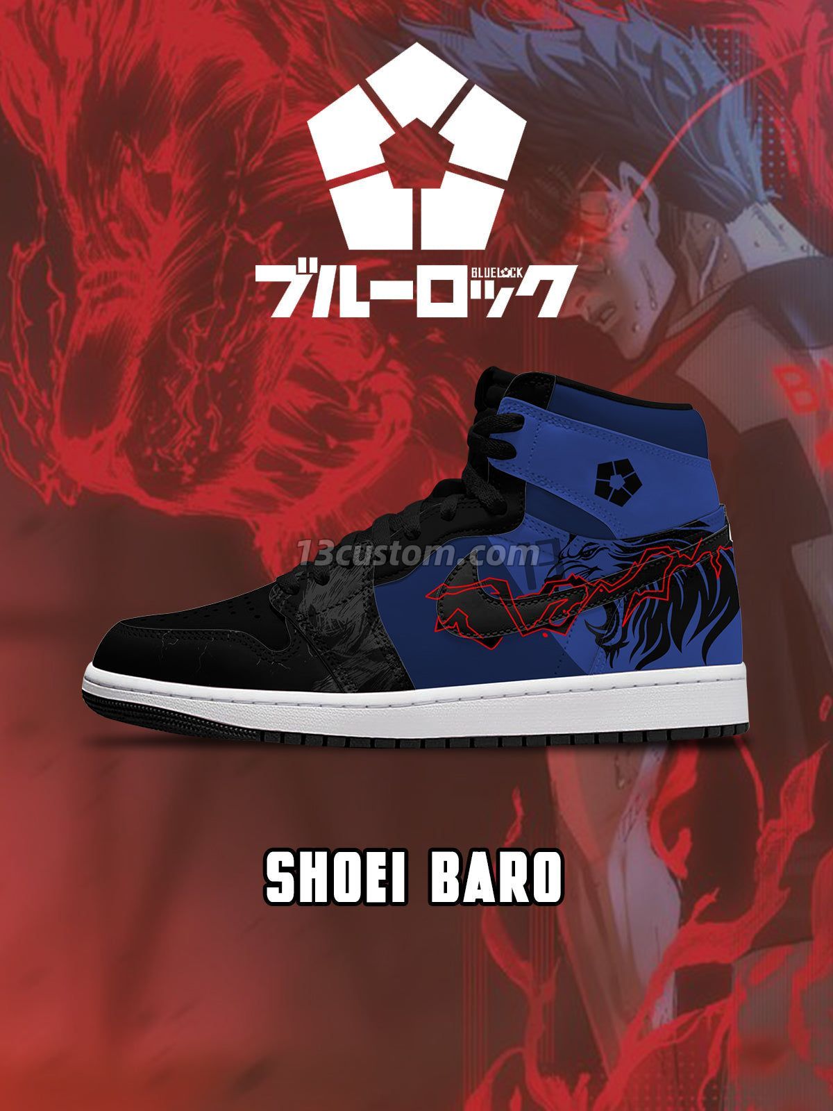 Shoei Baro V.6 Custom High-Top Sneakers
