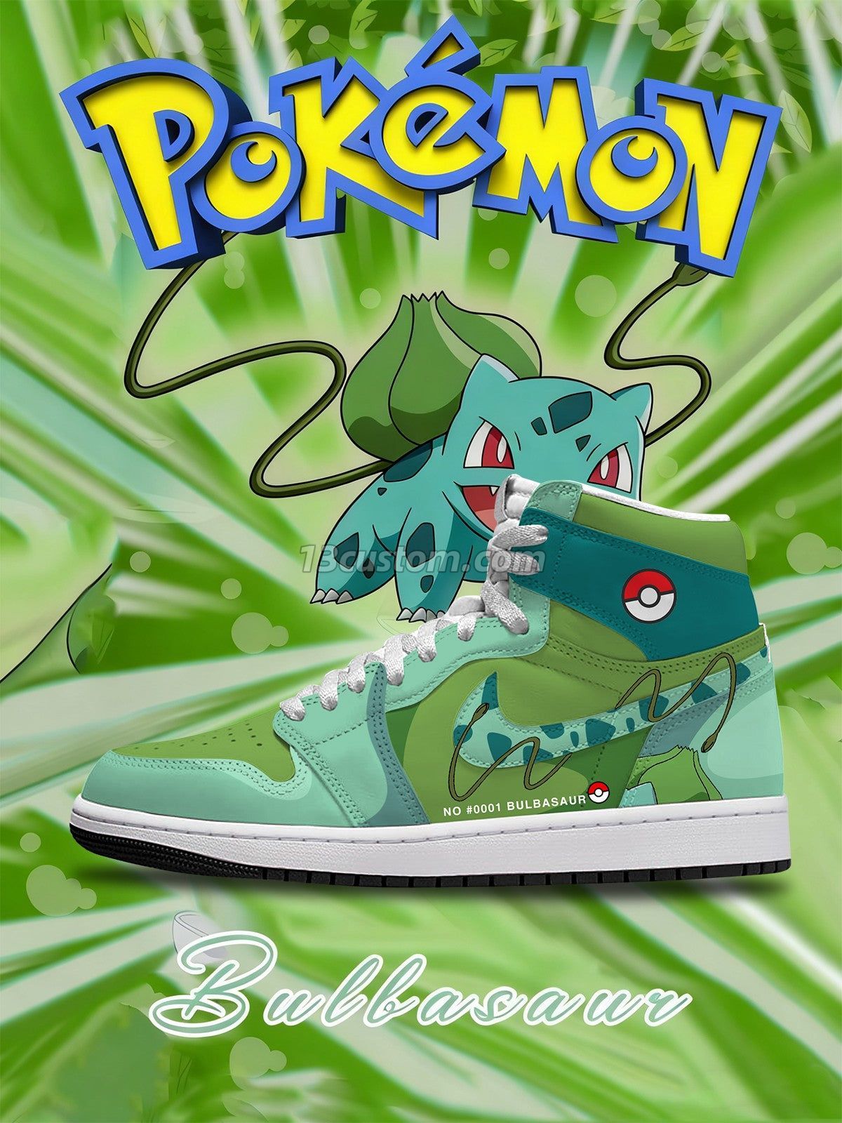 Bulbasaur V.1 Custom High-Top Sneakers