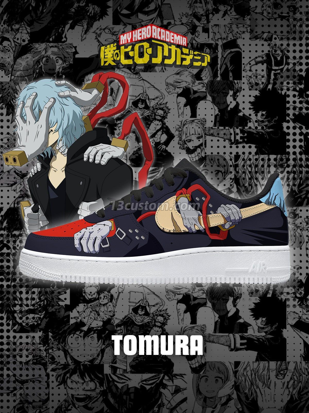 Tomura Shigaraki Custom Sneakers