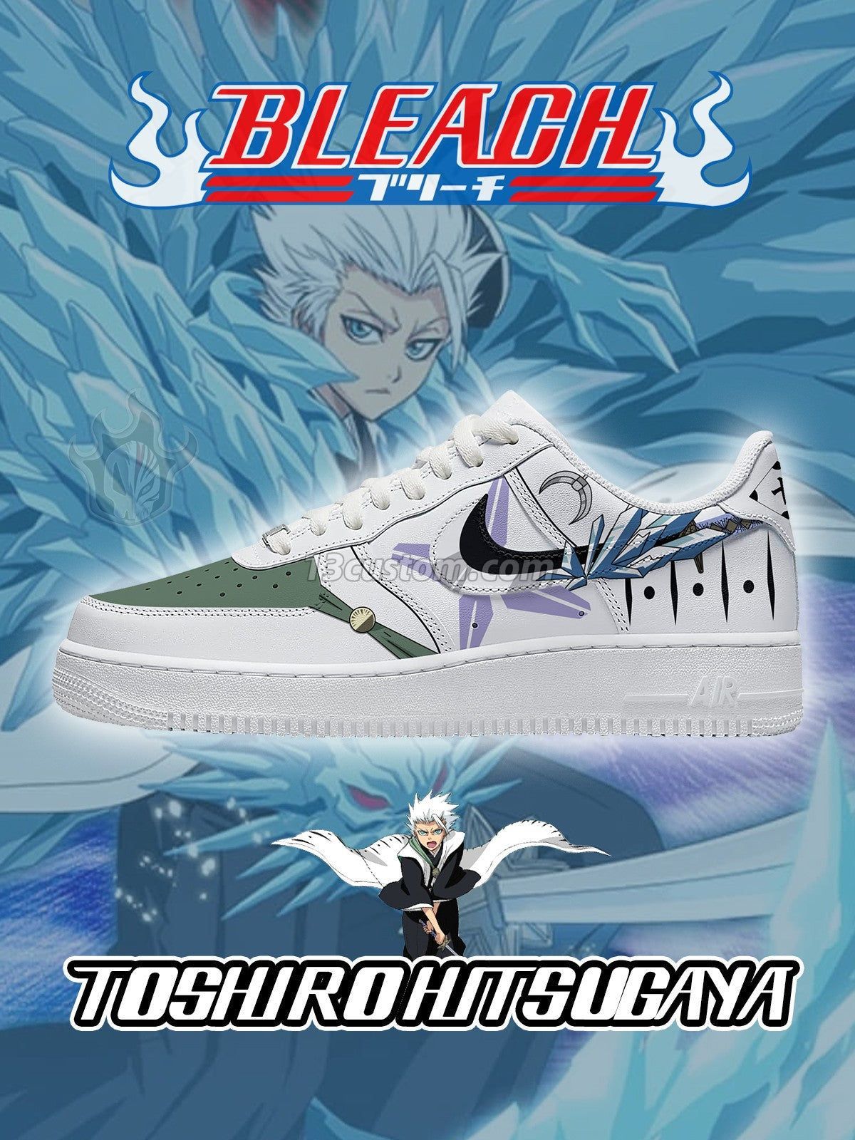 Toshiro Hitsugaya V.2 Custom Sneakers
