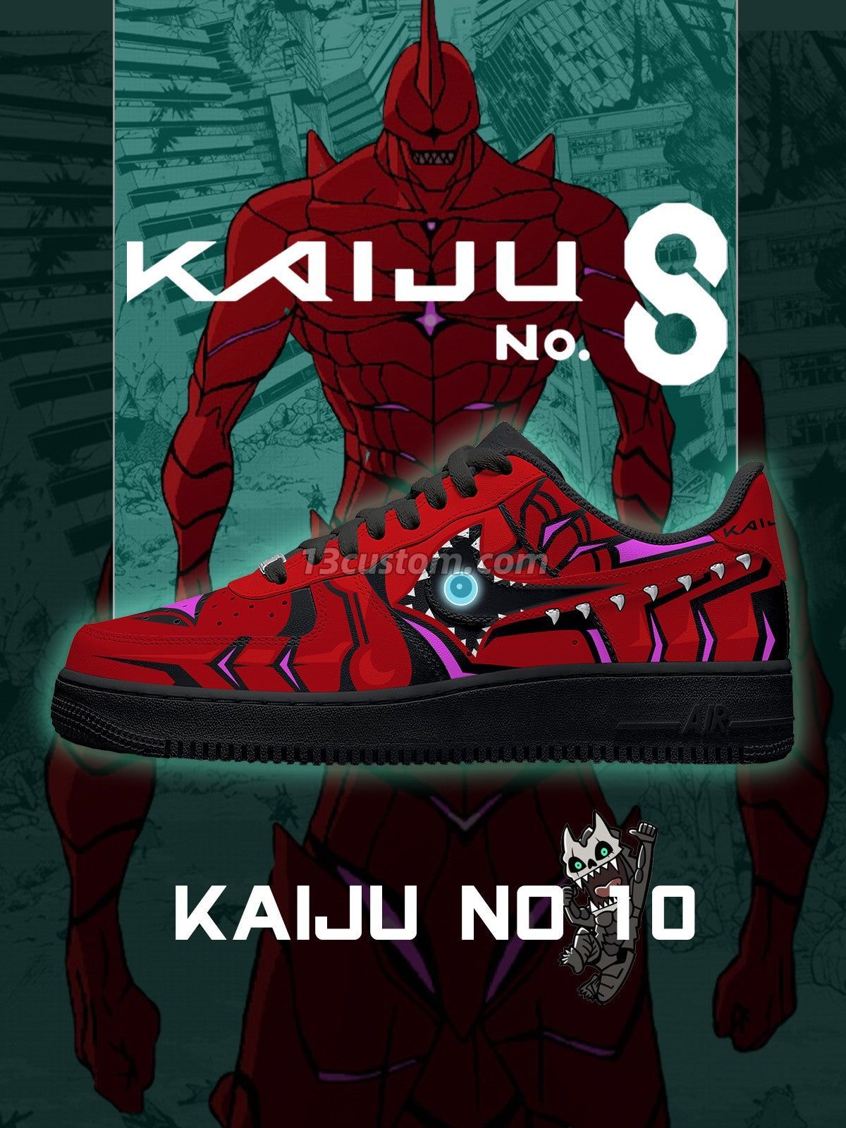 Kaiju No.10 V.1 Custom Sneakers