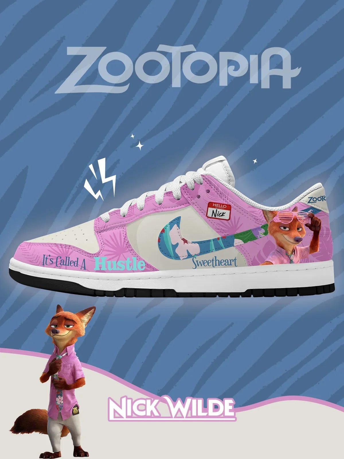 Nick Wilde V.1 Custom SB-Style Sneakers