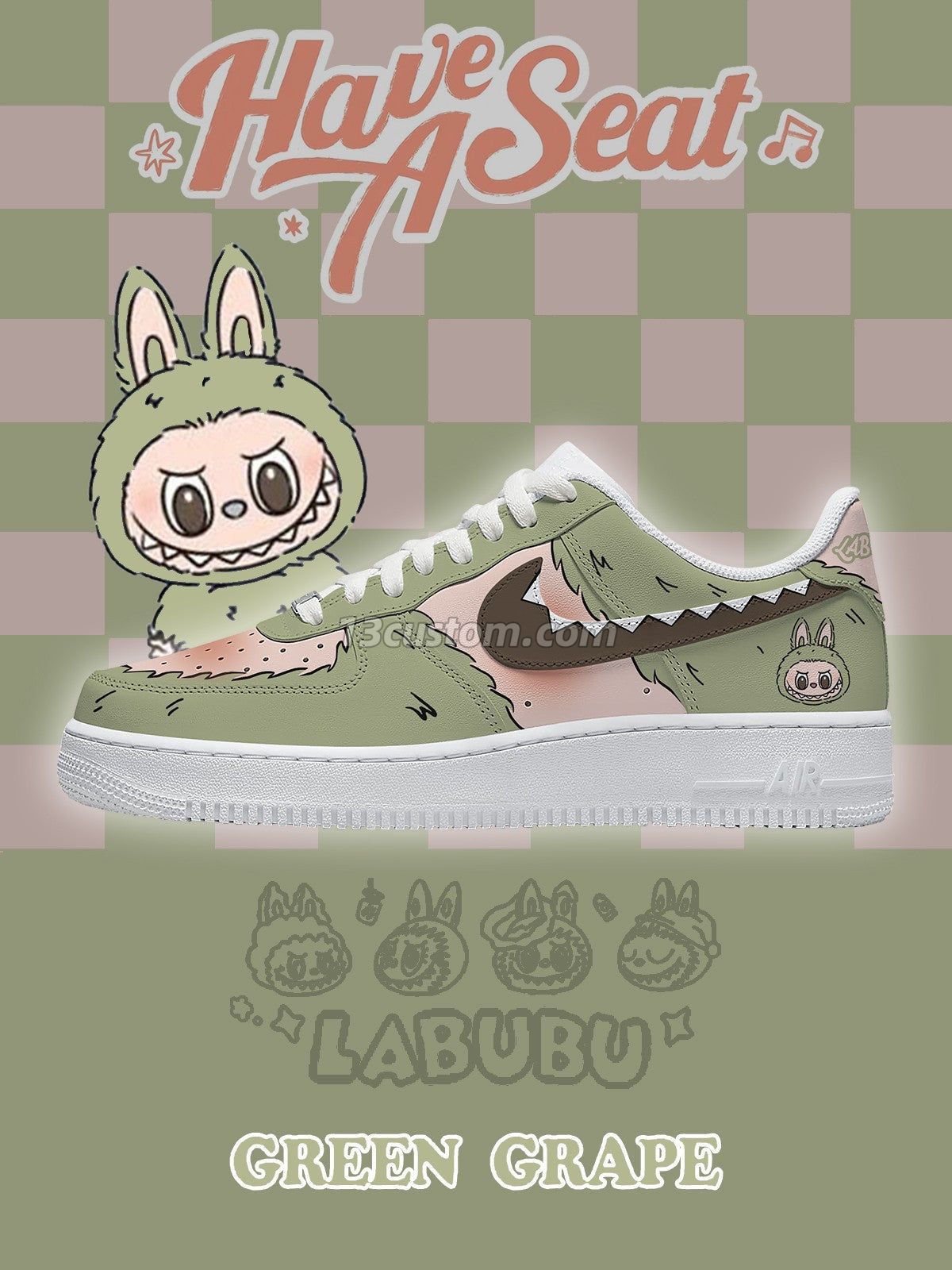 Green Grape V.1 Custom Sneakers