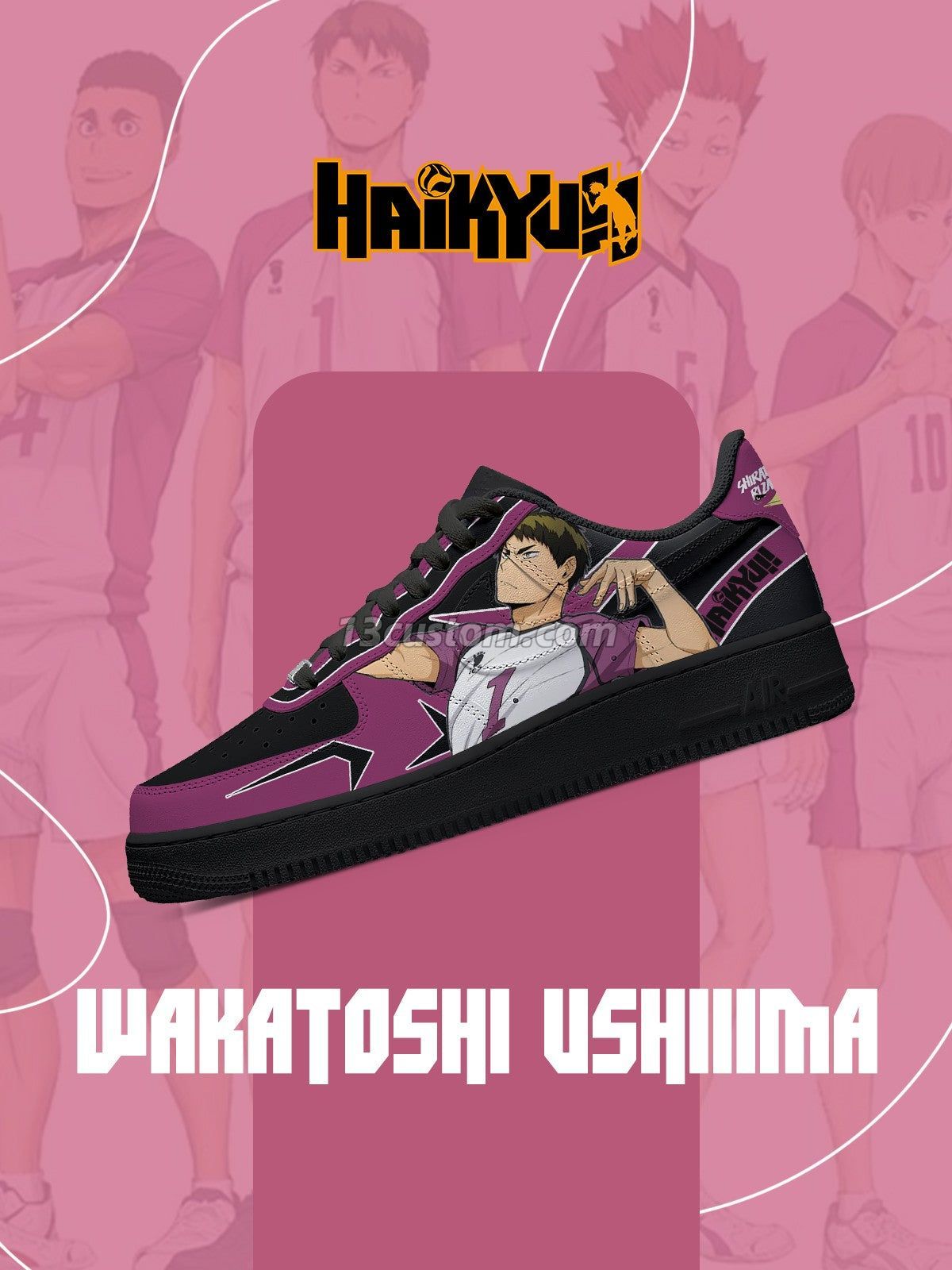 Wakatoshi Ushiiima V.1 Custom Sneakers