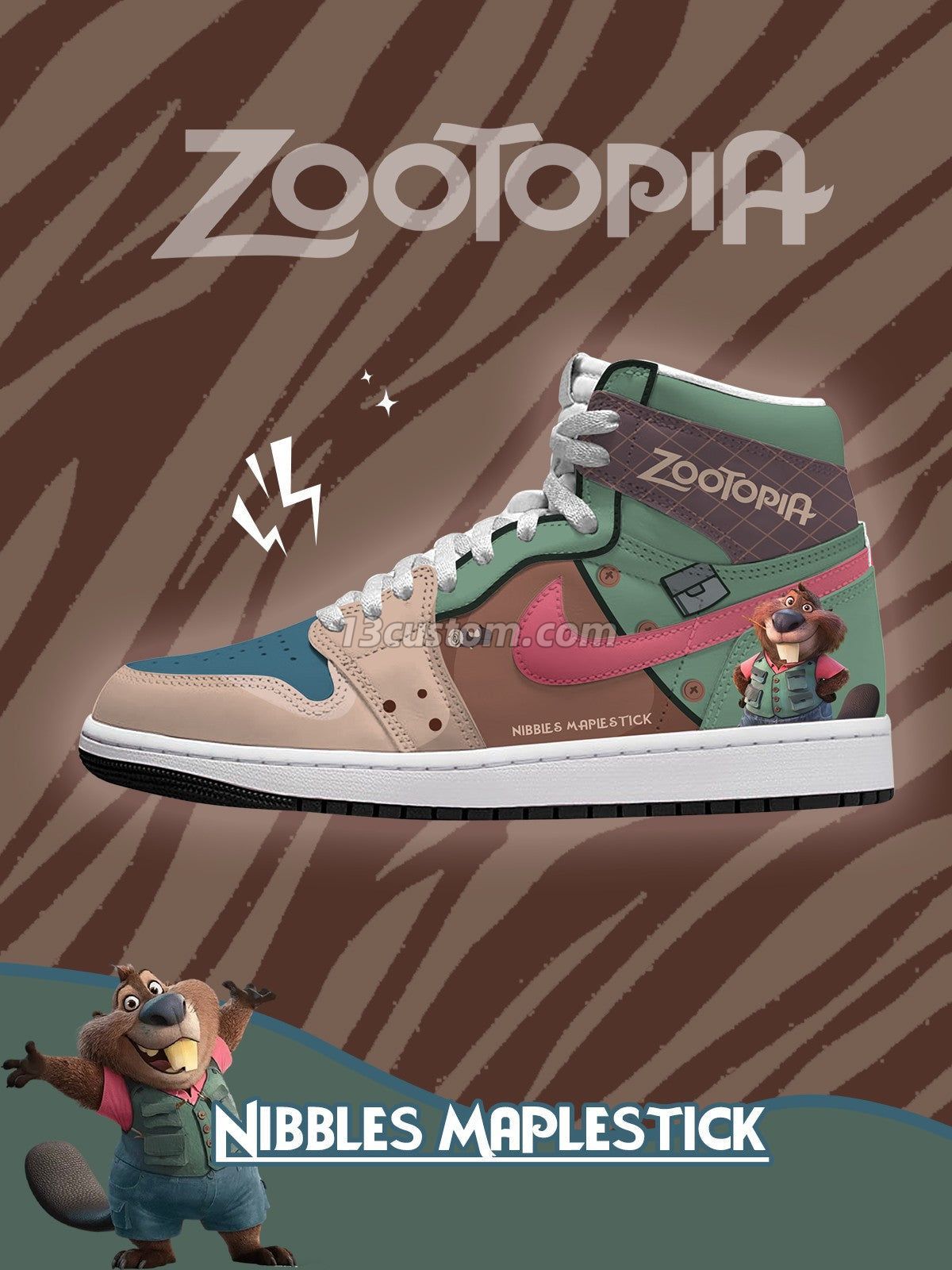 Nibbles Maplestick V.1 Custom High-Top Sneakers
