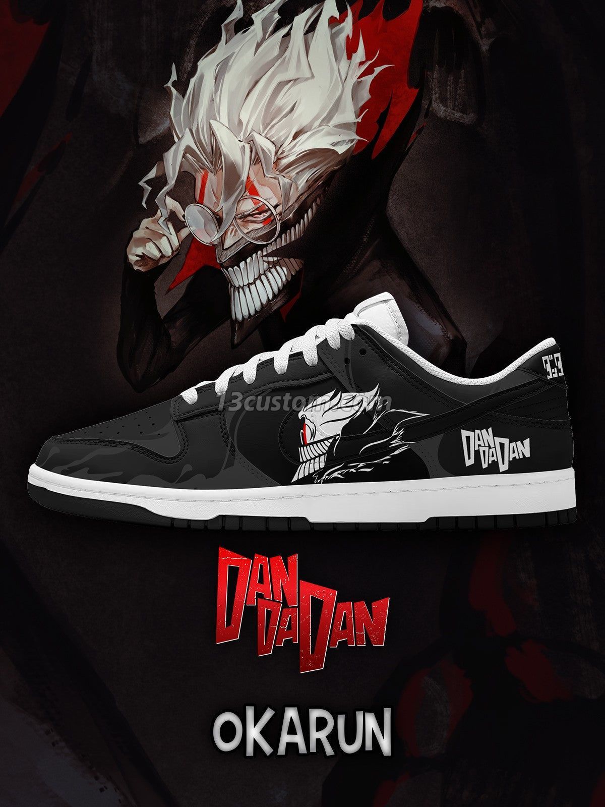Okarun V.2 Custom Court-Low Sneakers