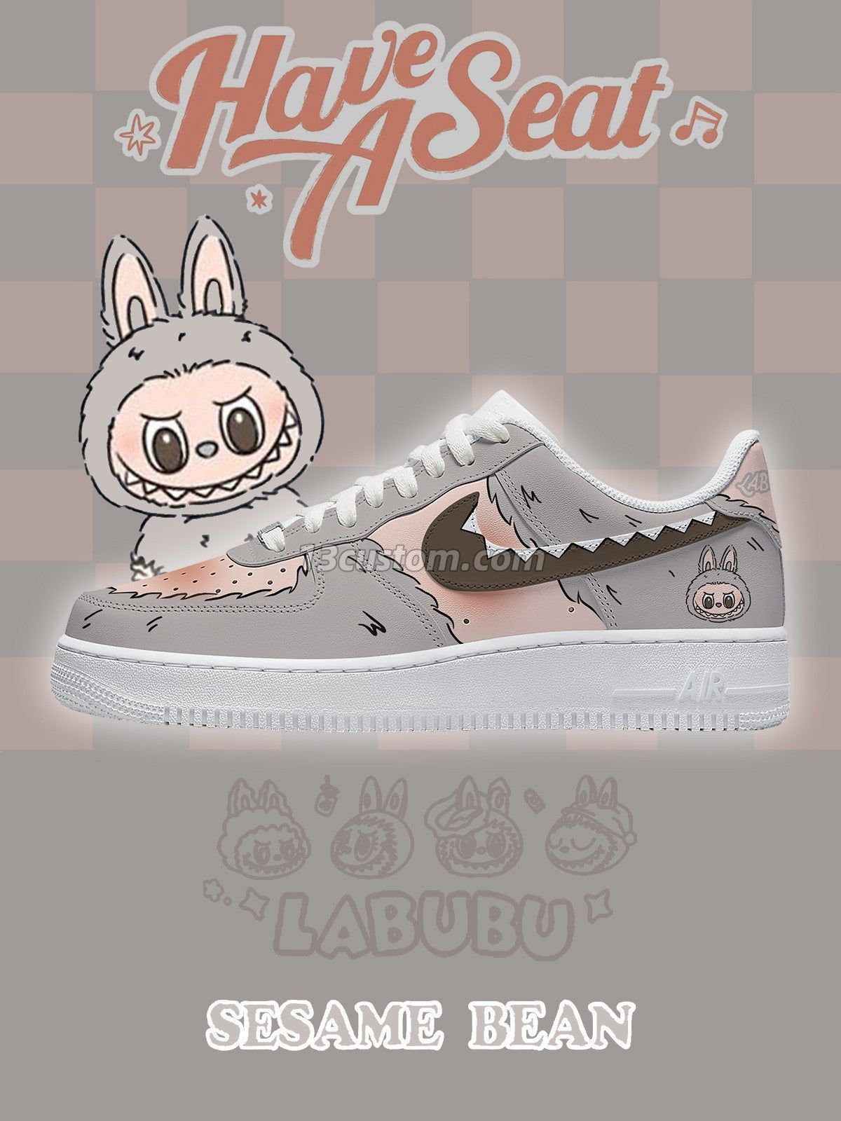 Sesame Bean V.1 Custom Sneakers