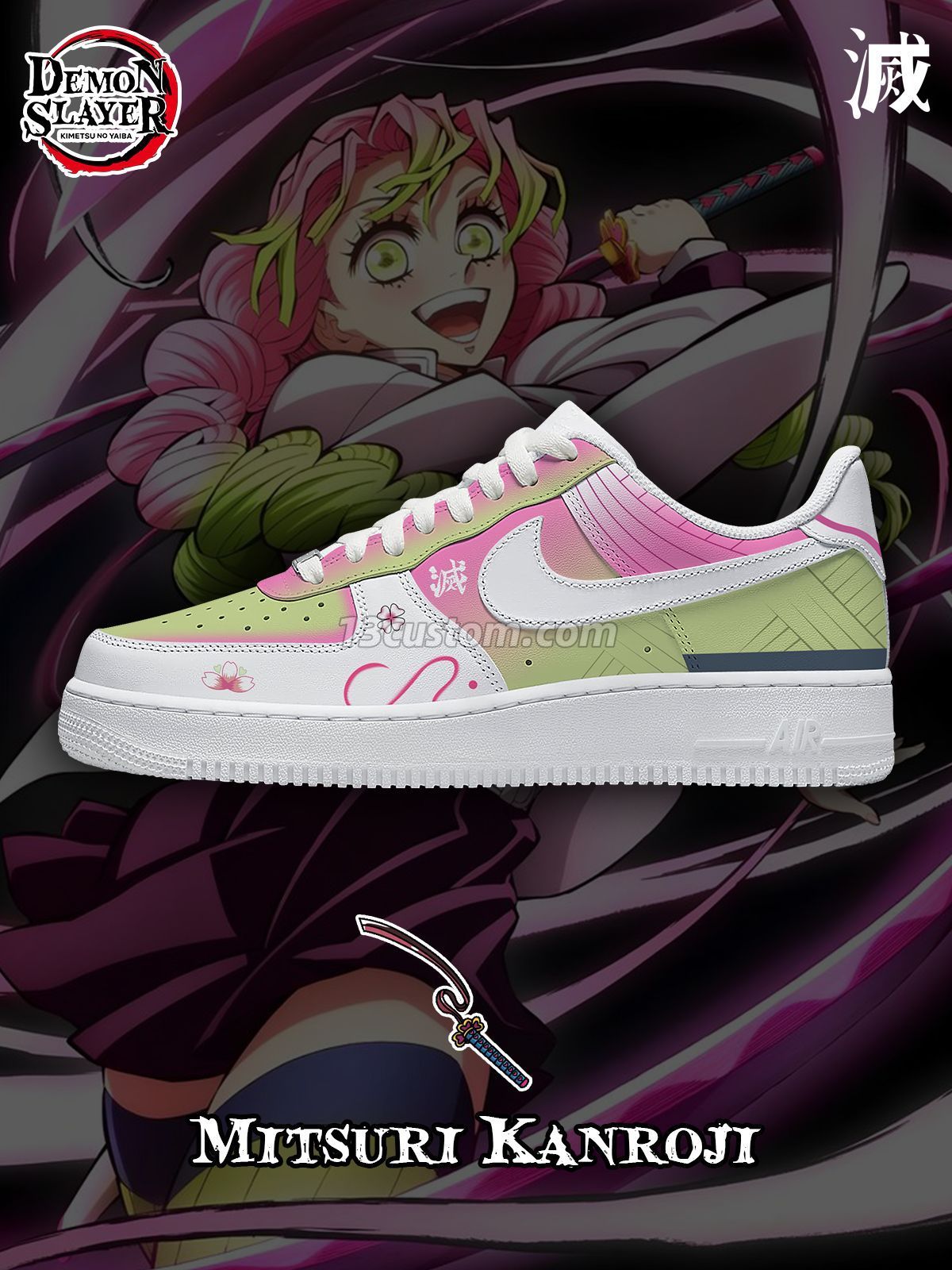 Mitsuri Kanroji V.1 Custom Sneakers