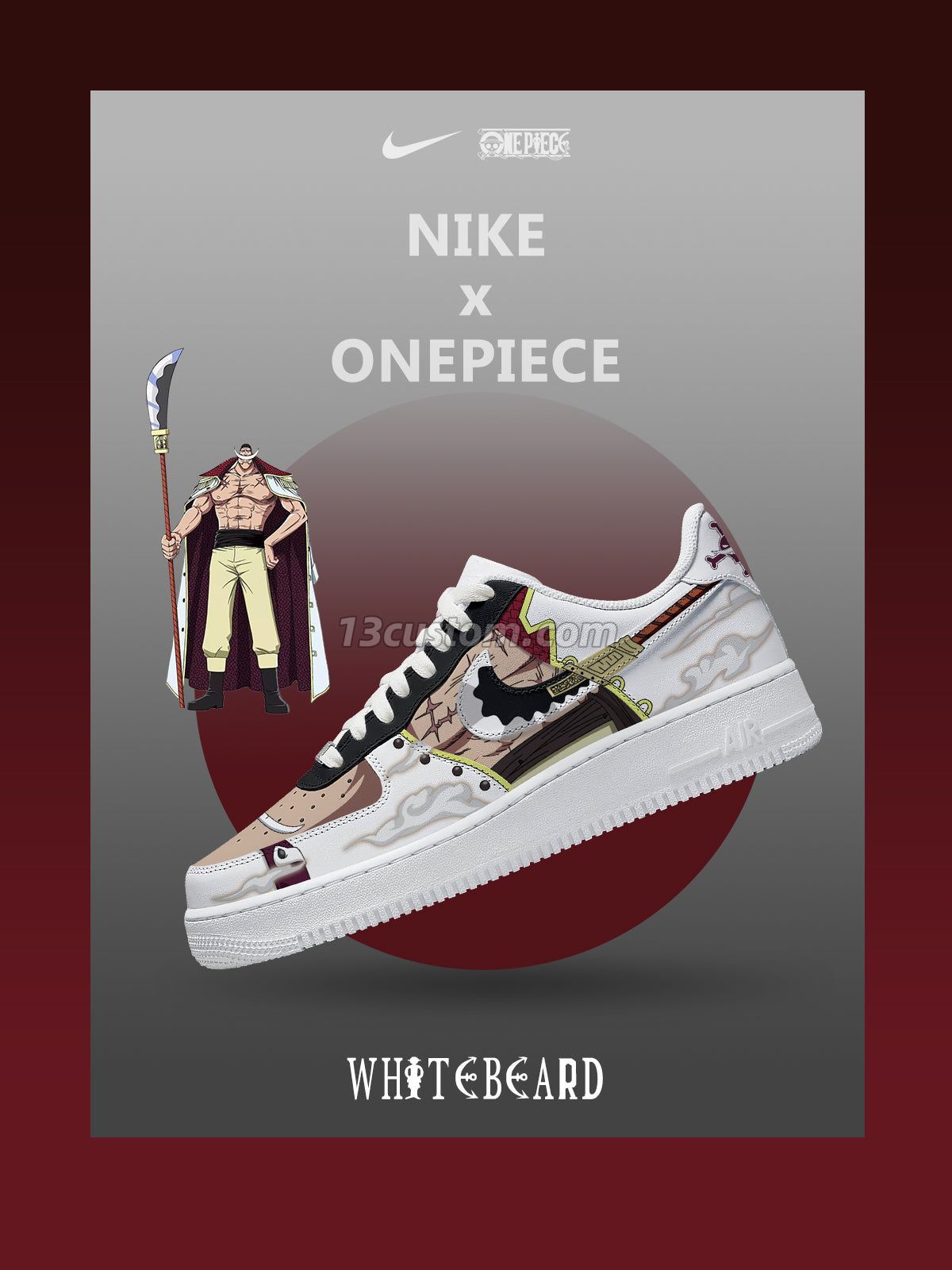 Whitebeard V.1 Custom Sneakers