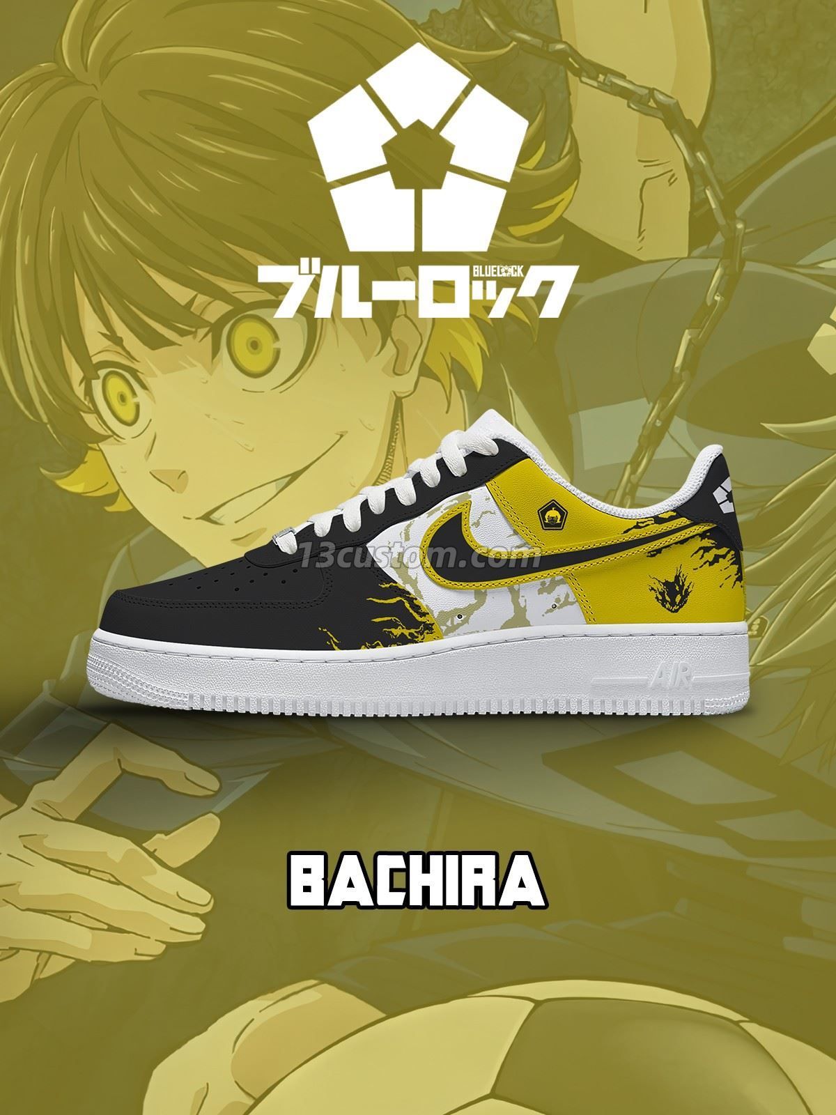 Meguru Bachira No.1 Custom Sneakers