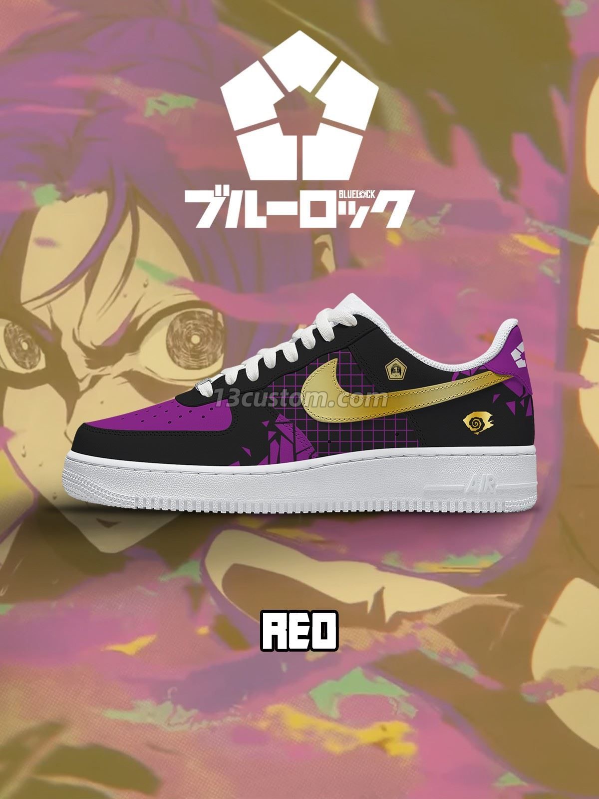 Reo Mikage No.1 Custom Sneakers