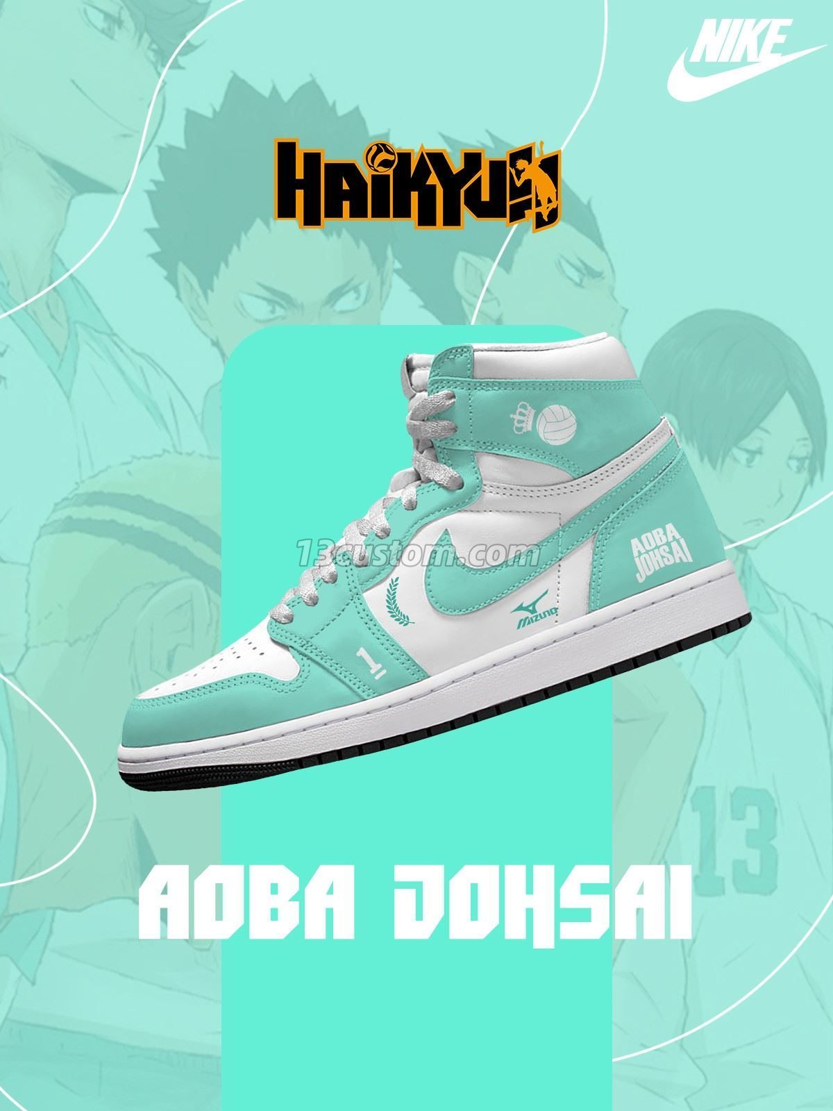 Aoba Johsai High V.1 Custom High-Top Sneakers