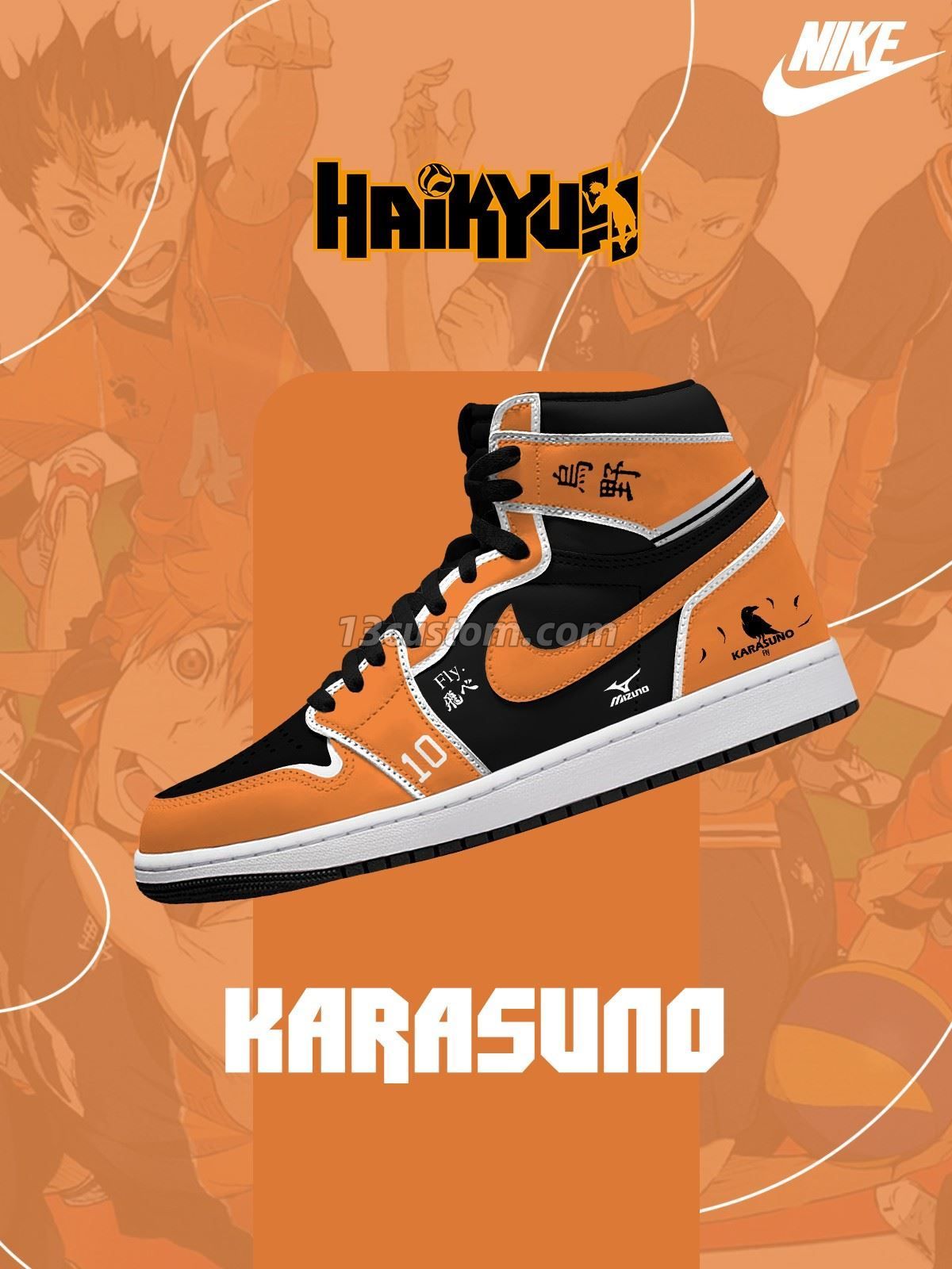 Karasuno High V.1 Custom High-Top Sneakers