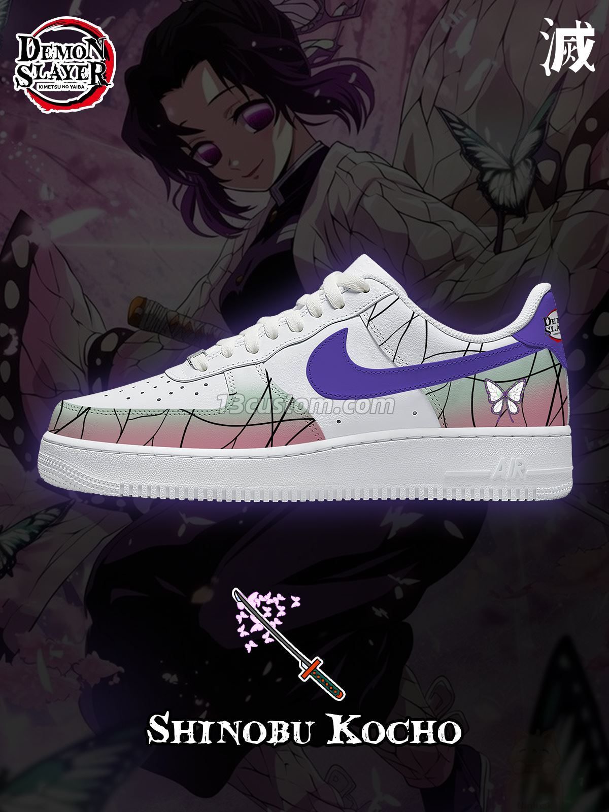 Shinobu Kochou Custom Sneakers