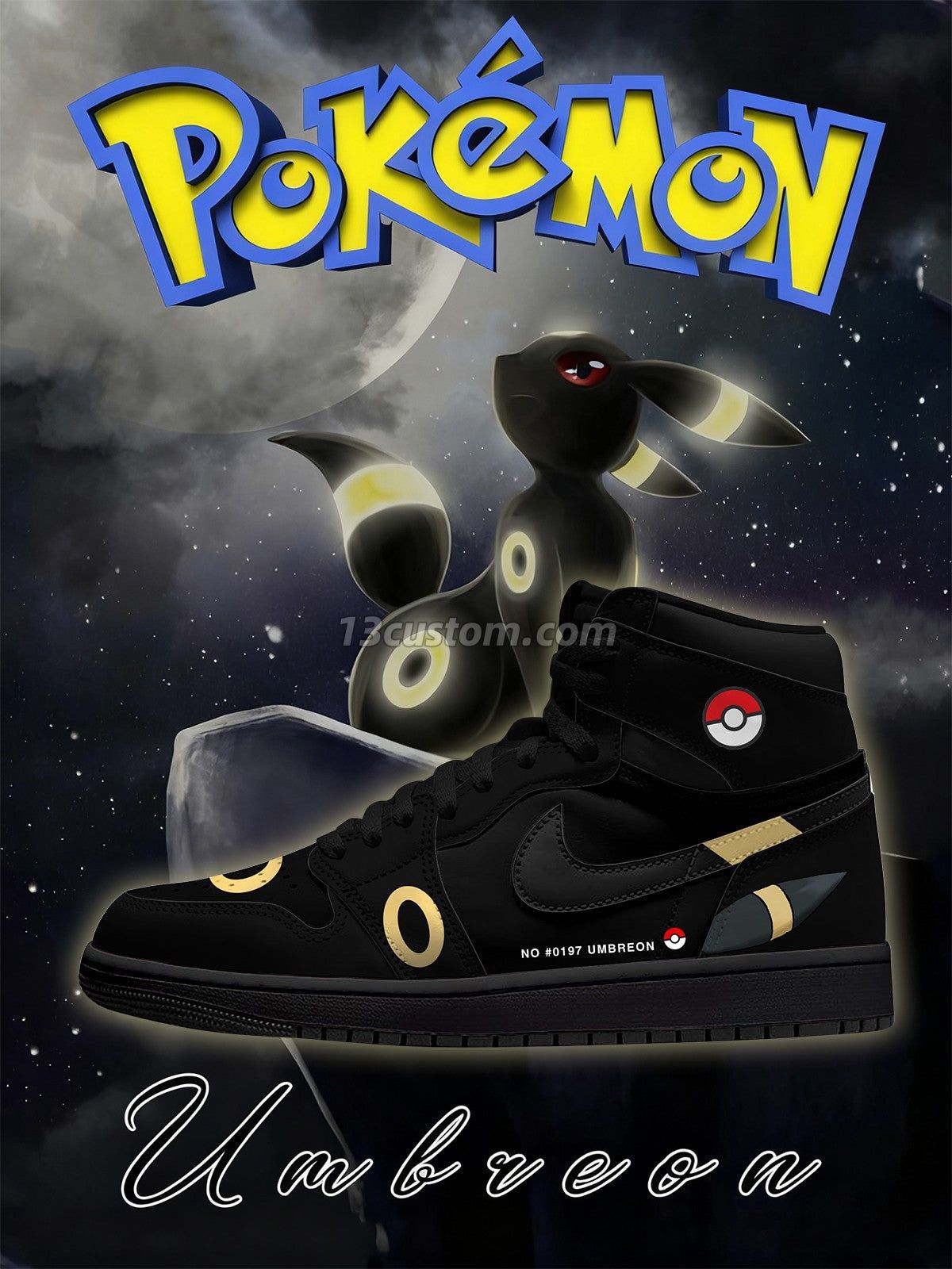 Umbreon V.1 Custom High-Top Sneakers
