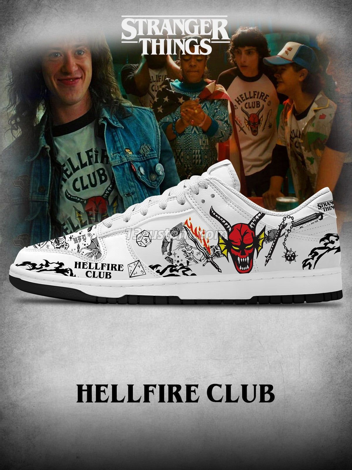 Hellfire Club V.1 Custom SB-Style Sneakers