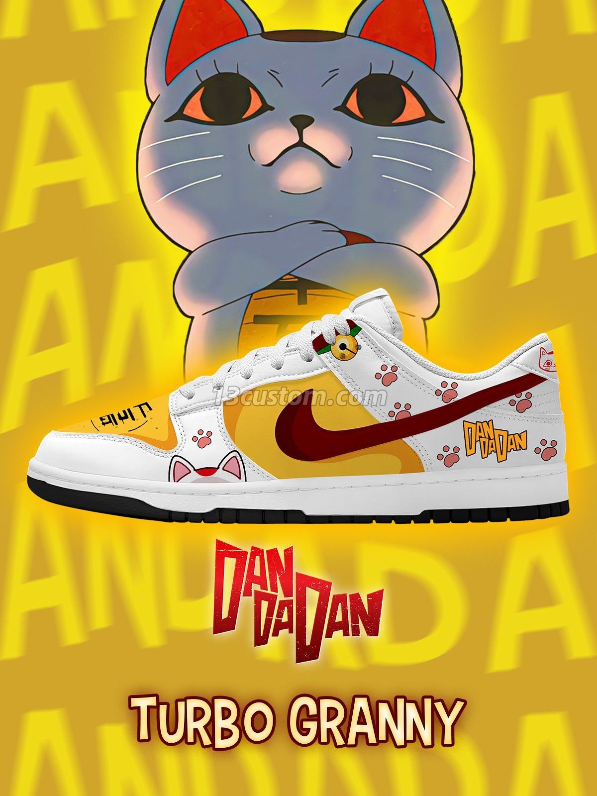 Turbo Granny V.1 Custom Court-Low Sneakers