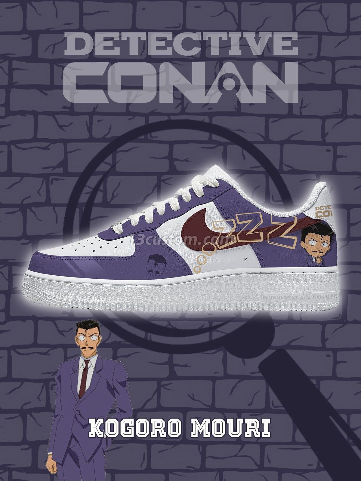 Kogoro Mouri V.1 Custom Sneakers