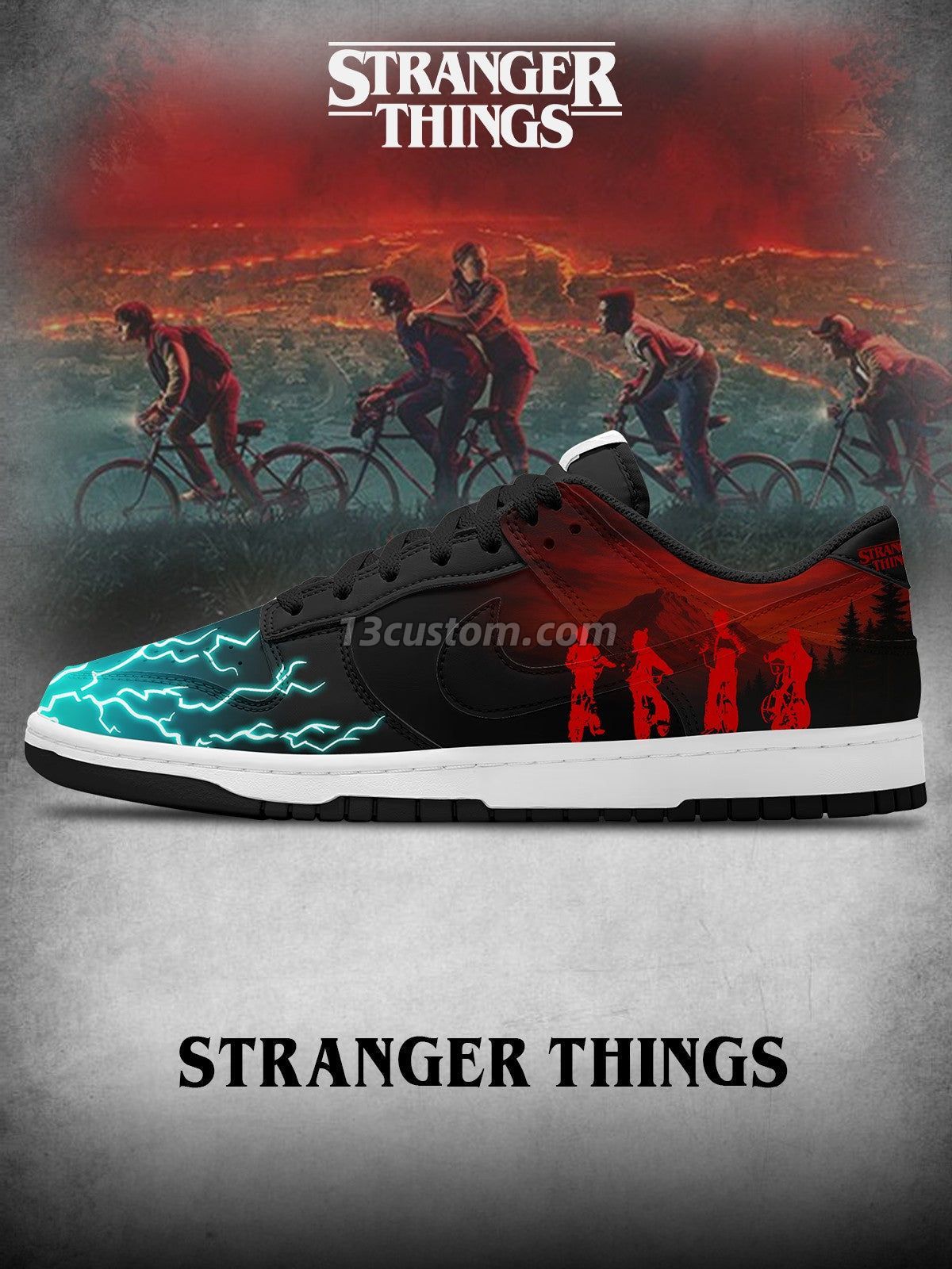 The Upside Down V.1 Custom SB-Style Sneakers