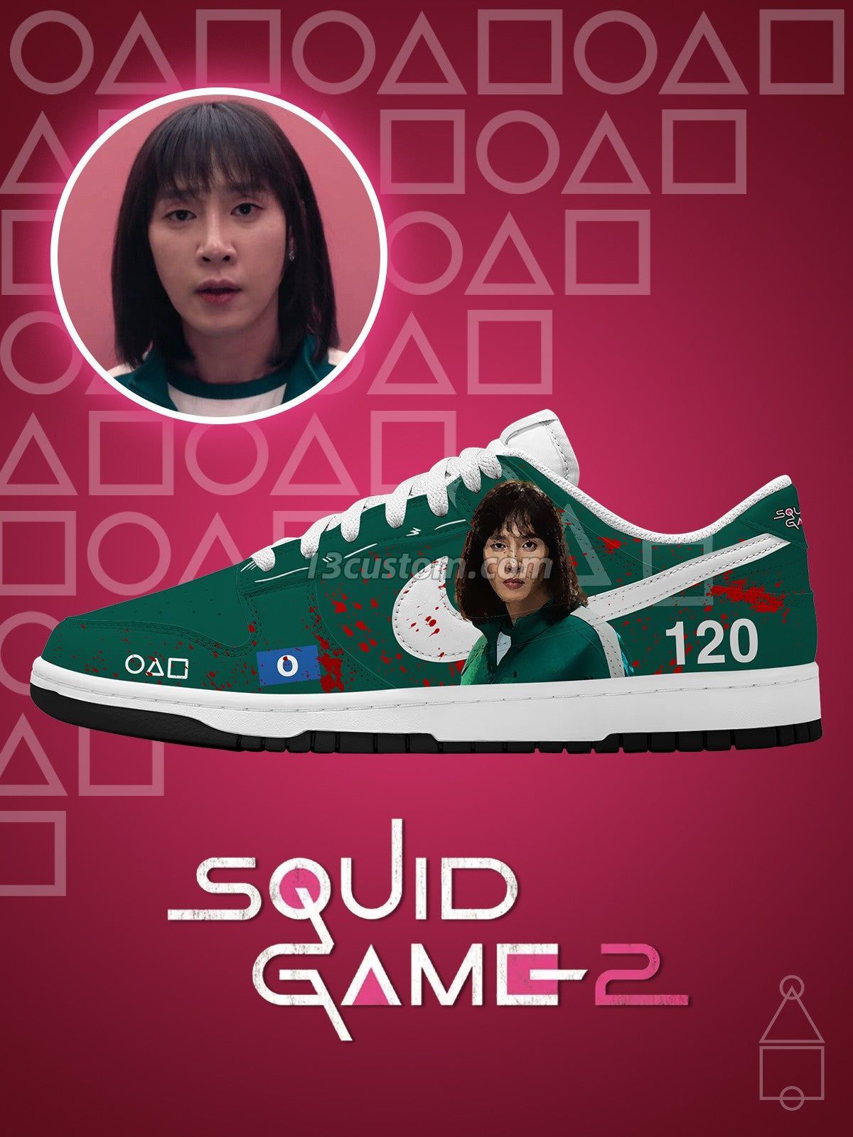 Player 120 V.1 Custom Court-Low Sneakers