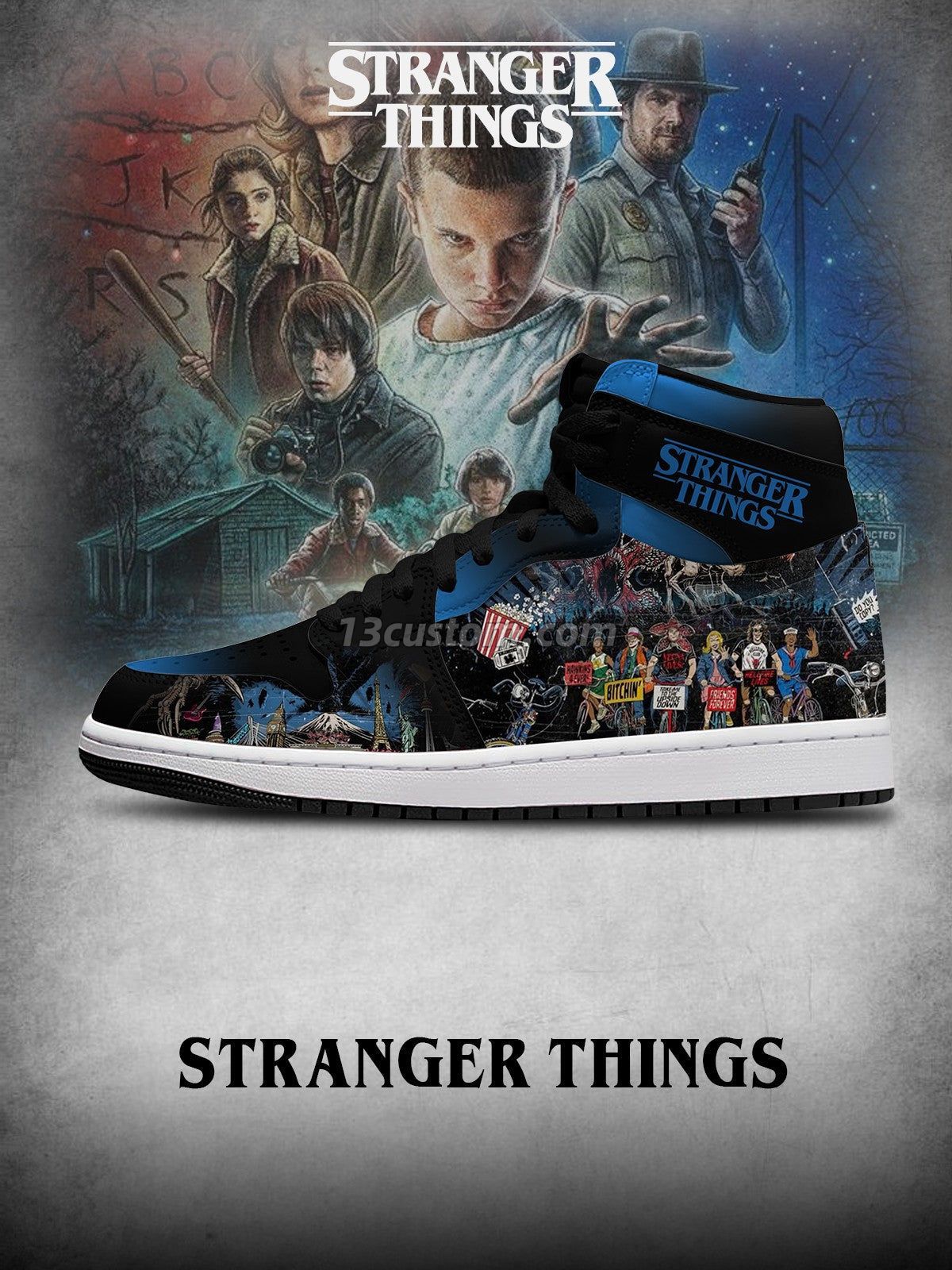 The Upside Down V.2 Custom High-Top Sneakers