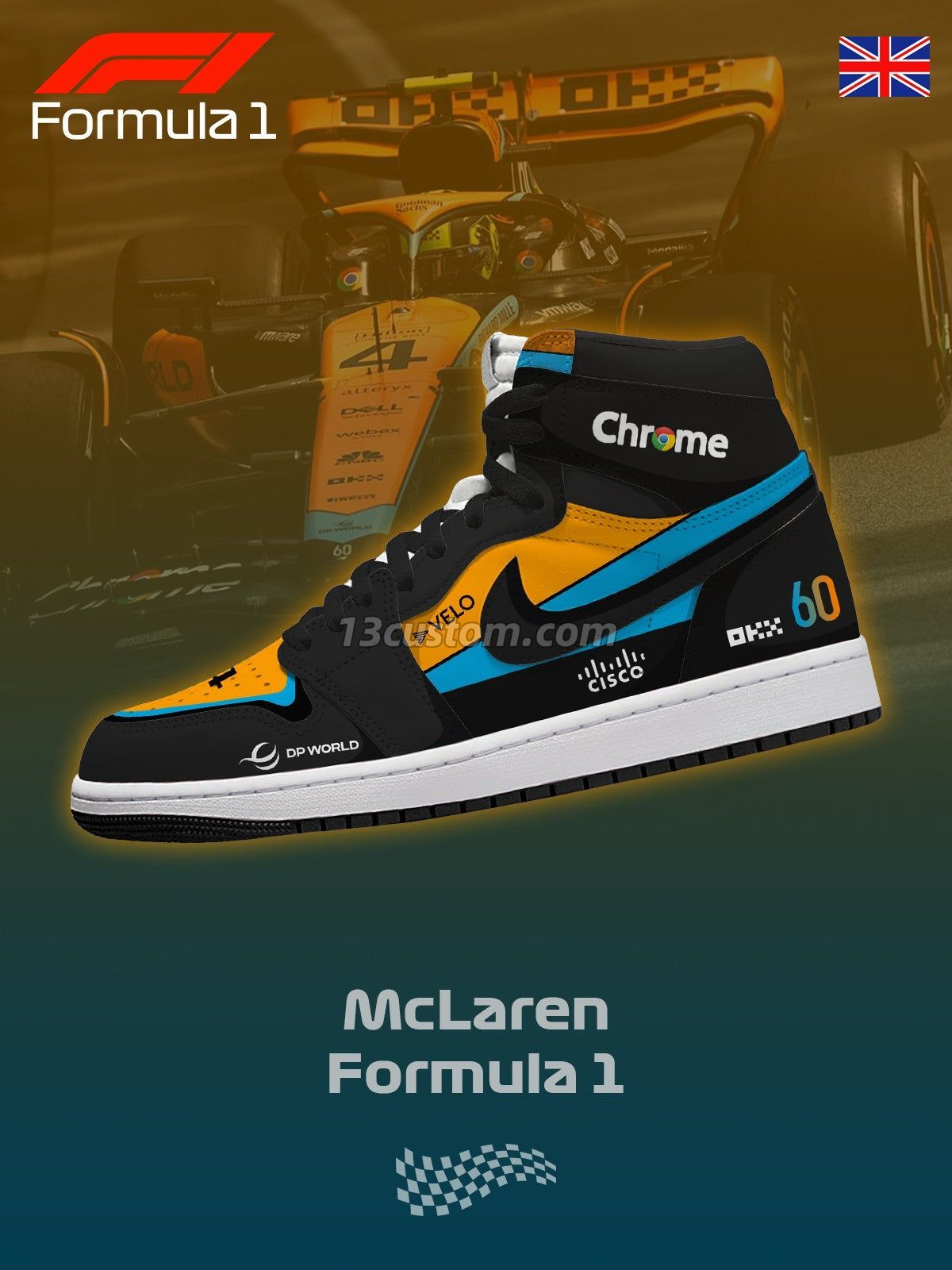 McL F.1 V.1 Custom High-Top Sneakers