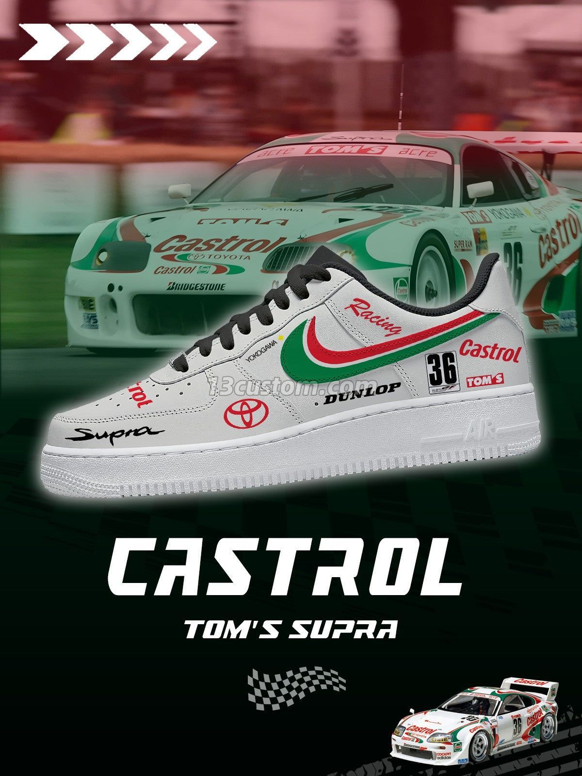 TOMS Supra V.1 Custom Sneakers