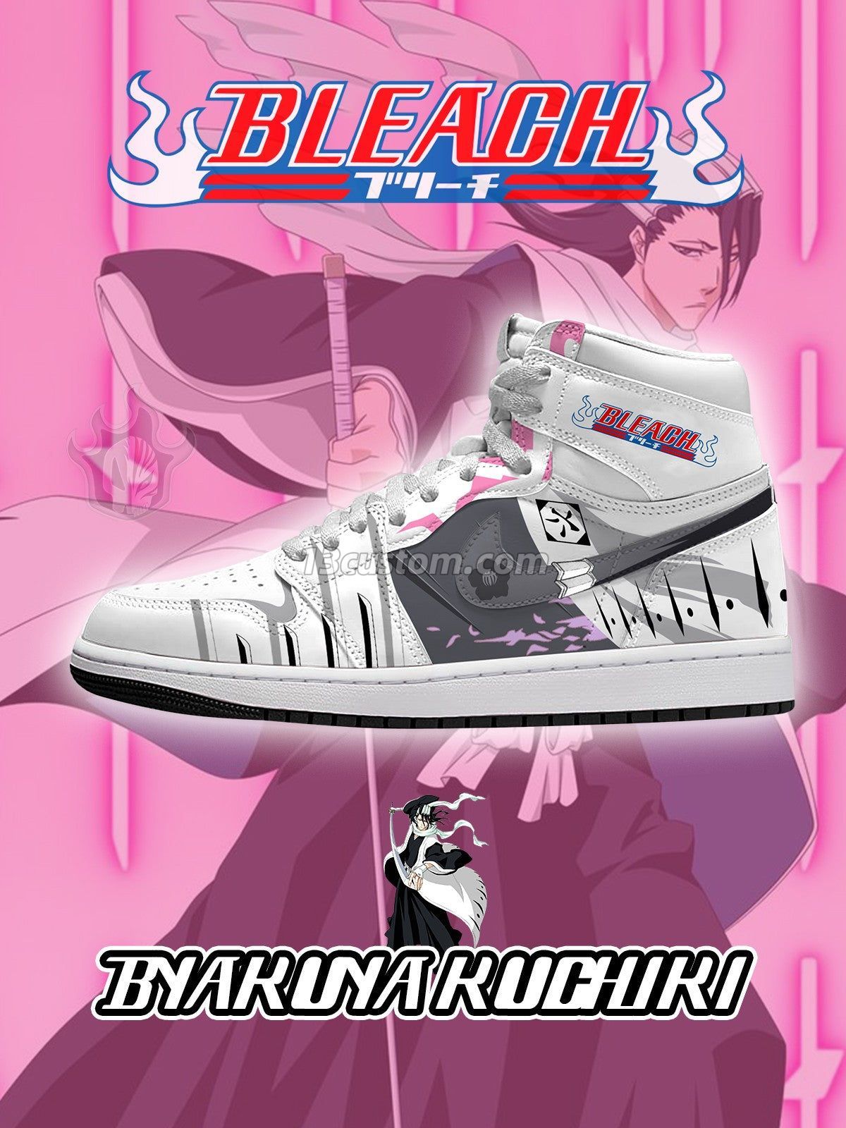 Byakuya Kuchiki V.1 Custom High-Top Sneakers