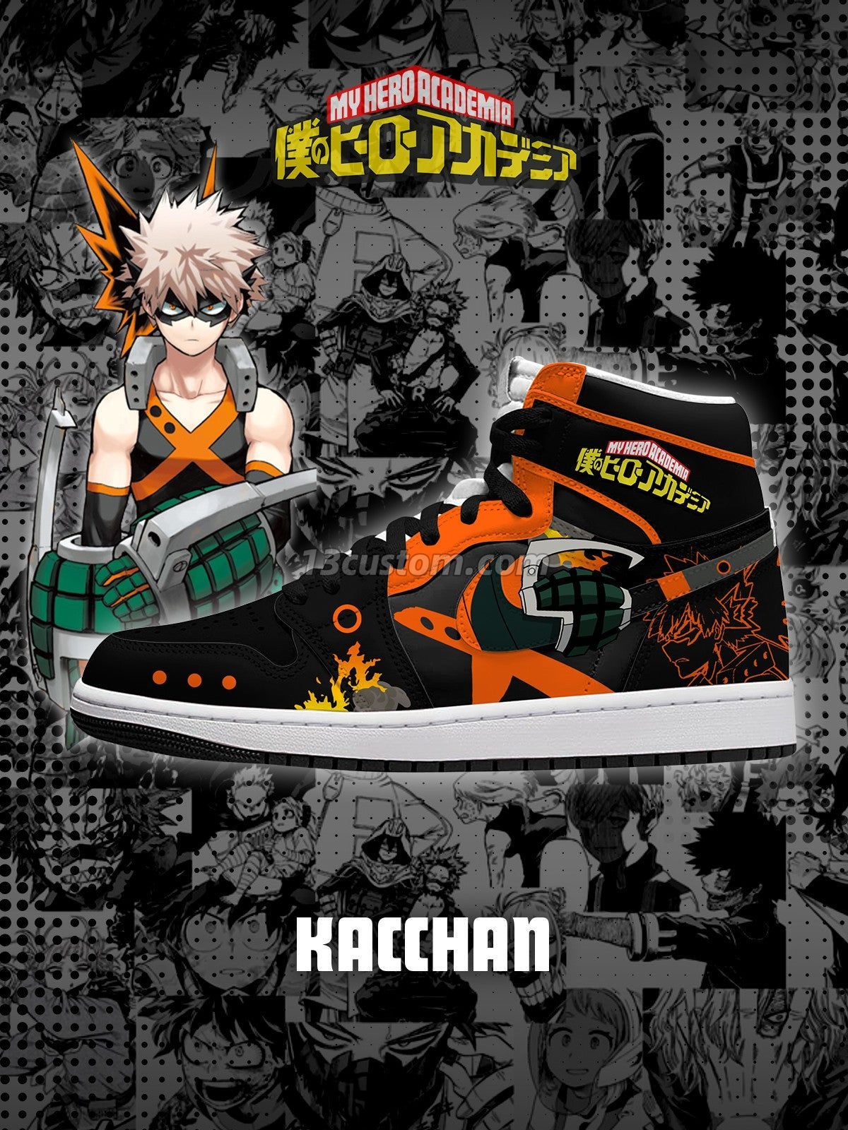 Kacchan V.1 Custom High-Top Sneakers