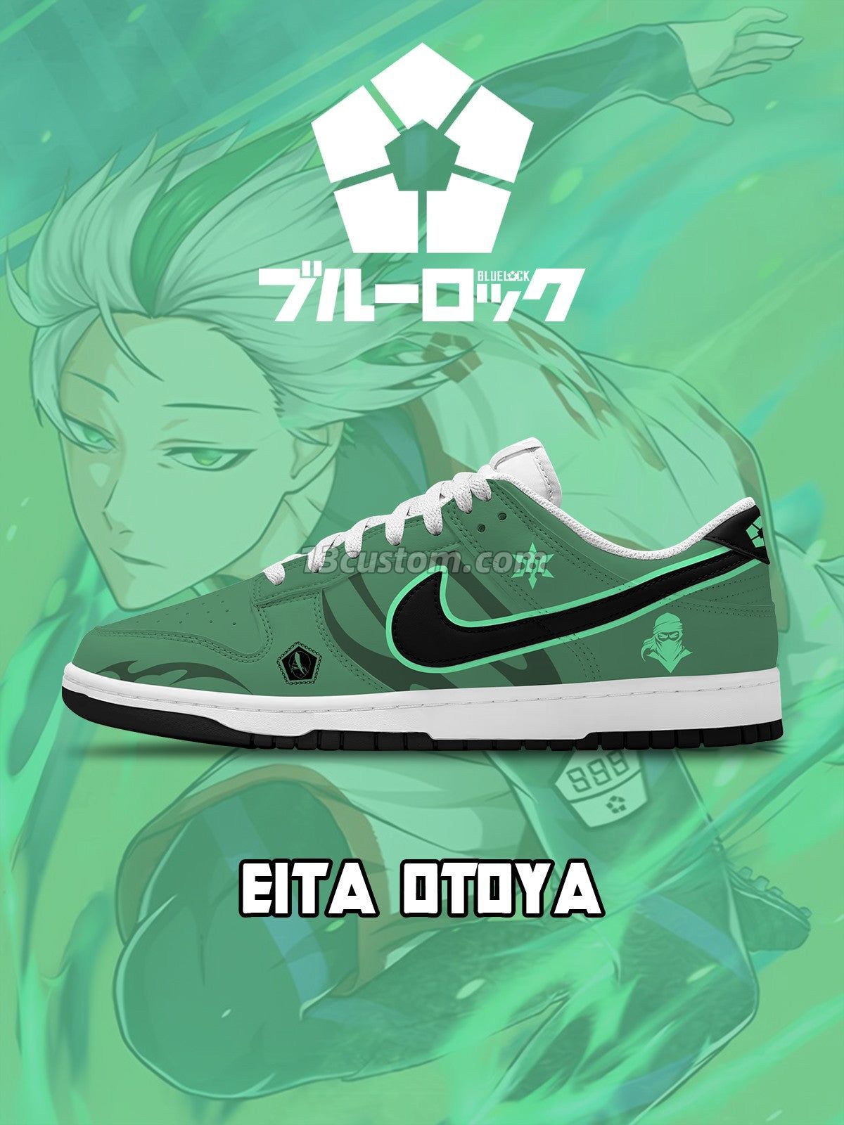 Eita Otoya V.1 Custom Court-Low Sneakers