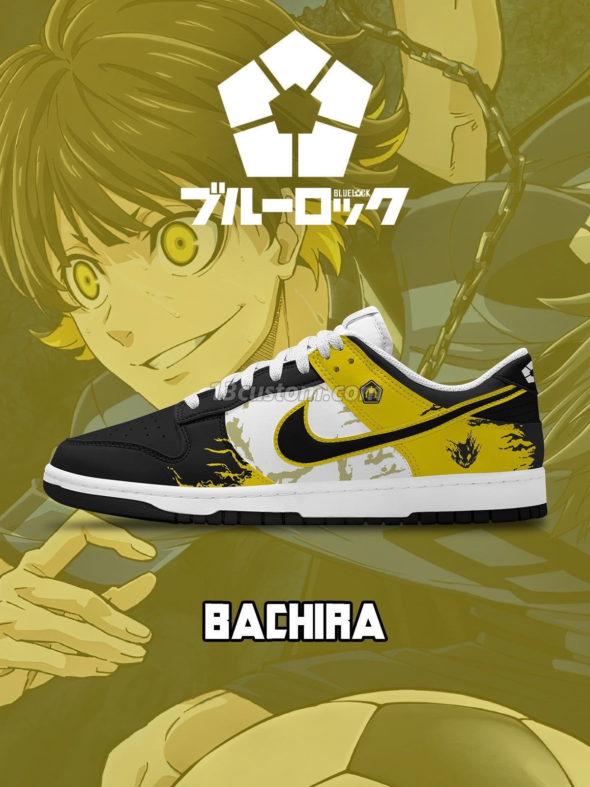 Meguru Bachira V.1 Custom Court-Low Sneakers