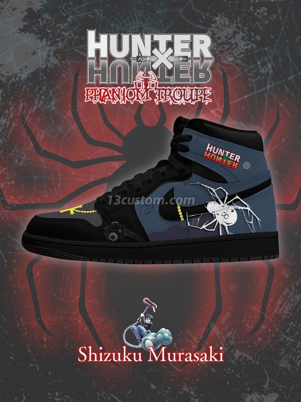 Shizuku Murasaki V.1 Custom High-Top Sneakers