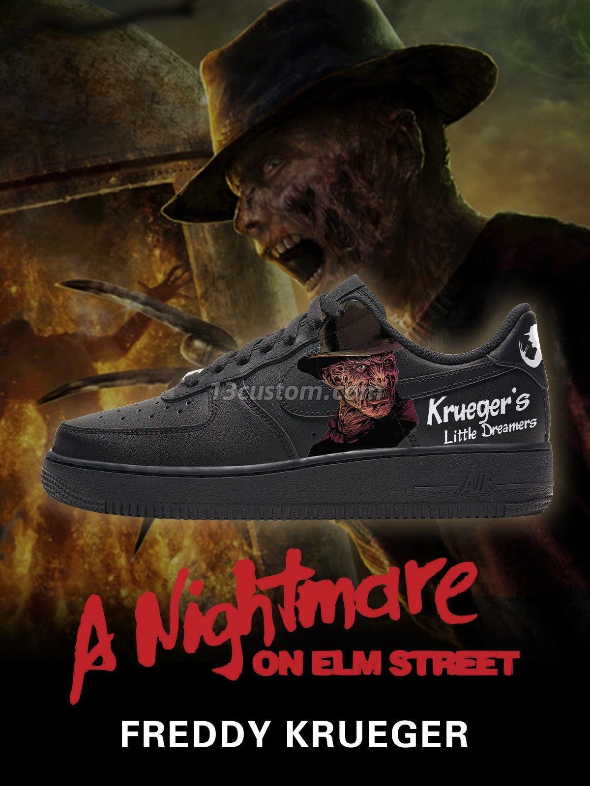 Freddy Krueger V.2 Custom Sneakers