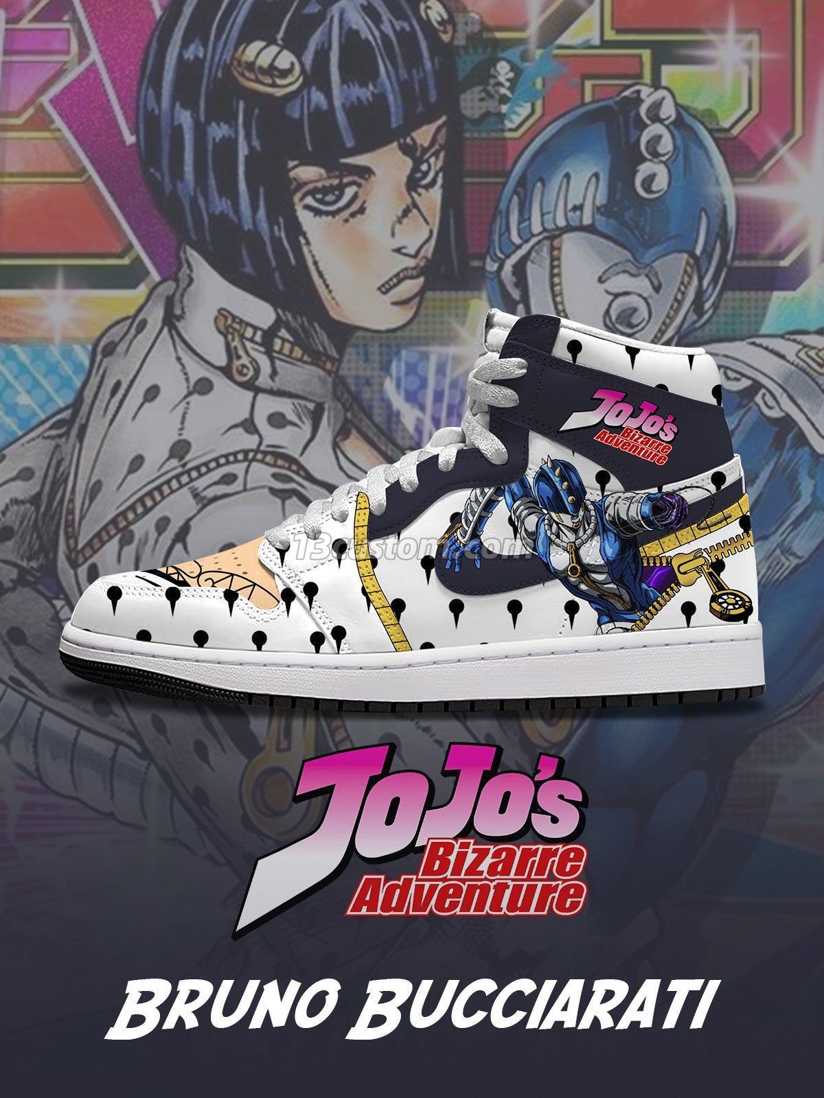 Bruno Bucciarati V.2 Custom High-Top Sneakers