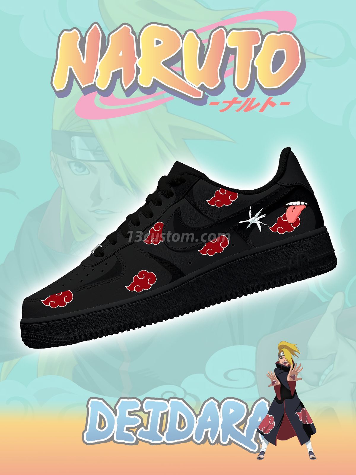 Akatsuki Deidara No.2 Custom Sneakers