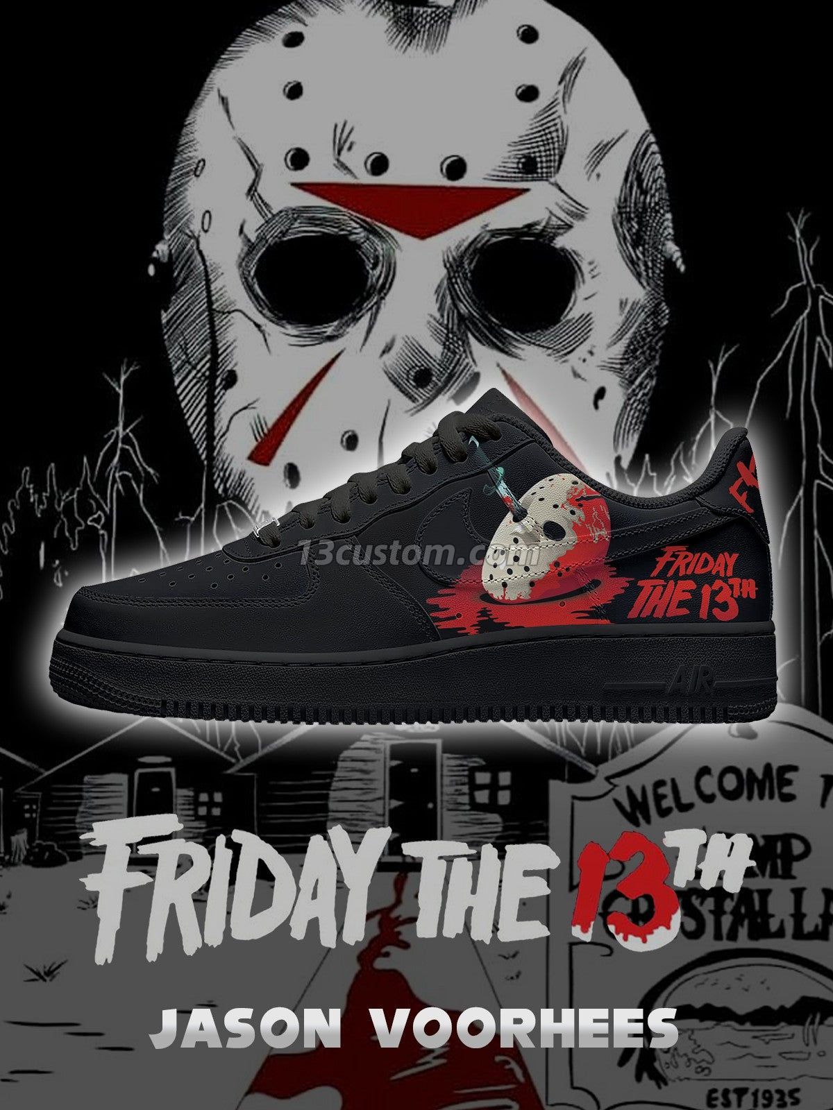 Jason Voorhees V.4 Custom Sneakers
