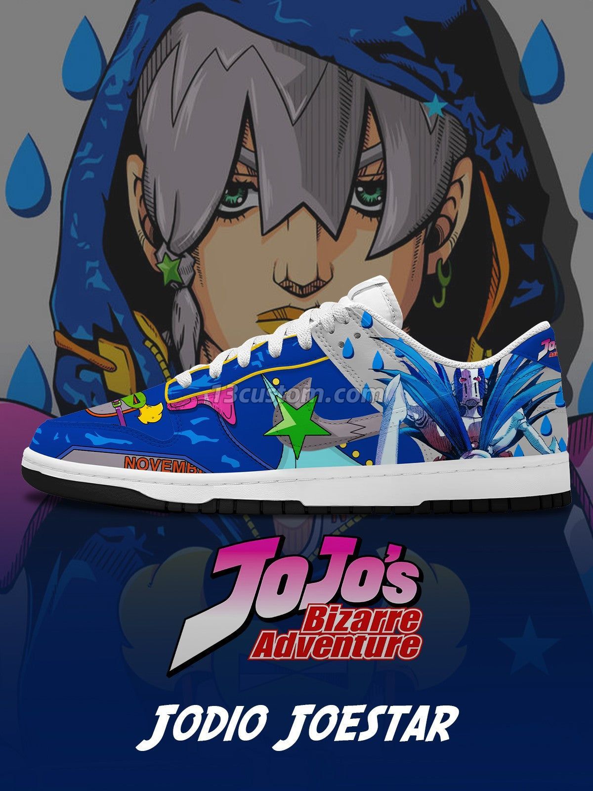 Jodio Joestar V.1 Custom Court-Low Sneakers