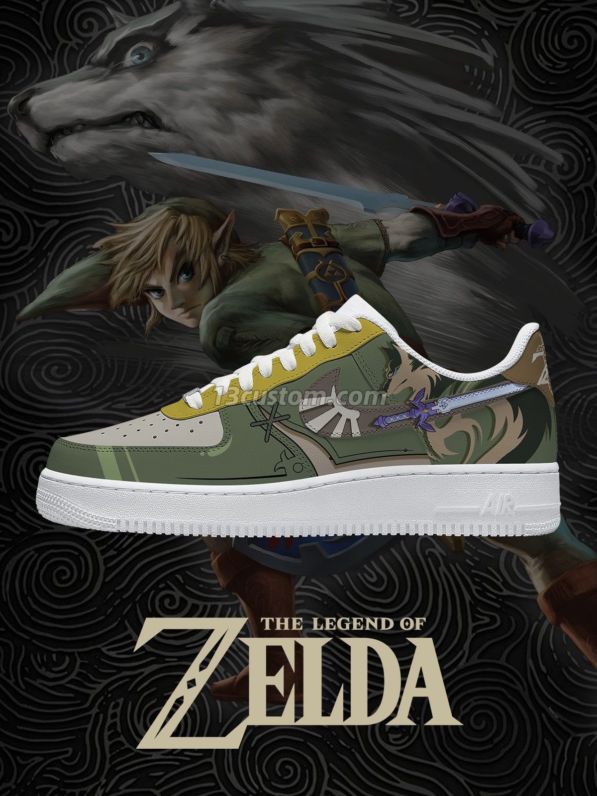 Link Hero of Twilight V.1 Custom Sneakers