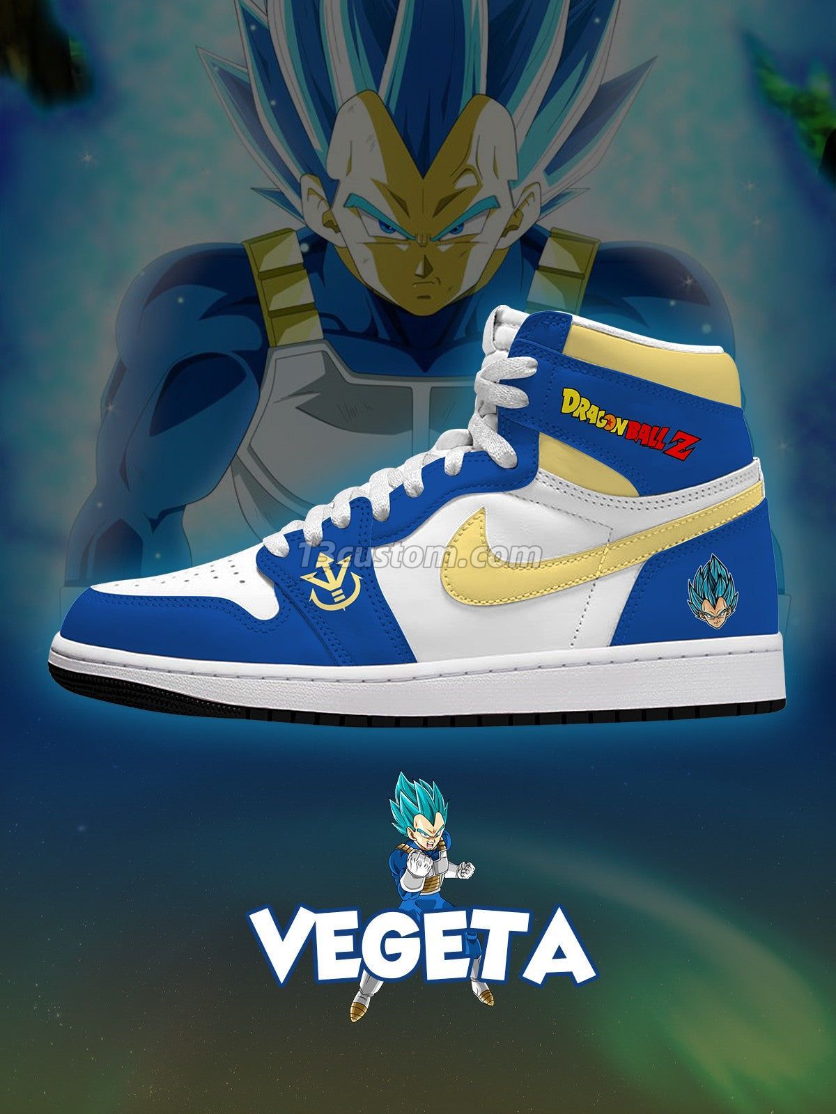 Vegeta V.1 Custom High-Top Sneakers